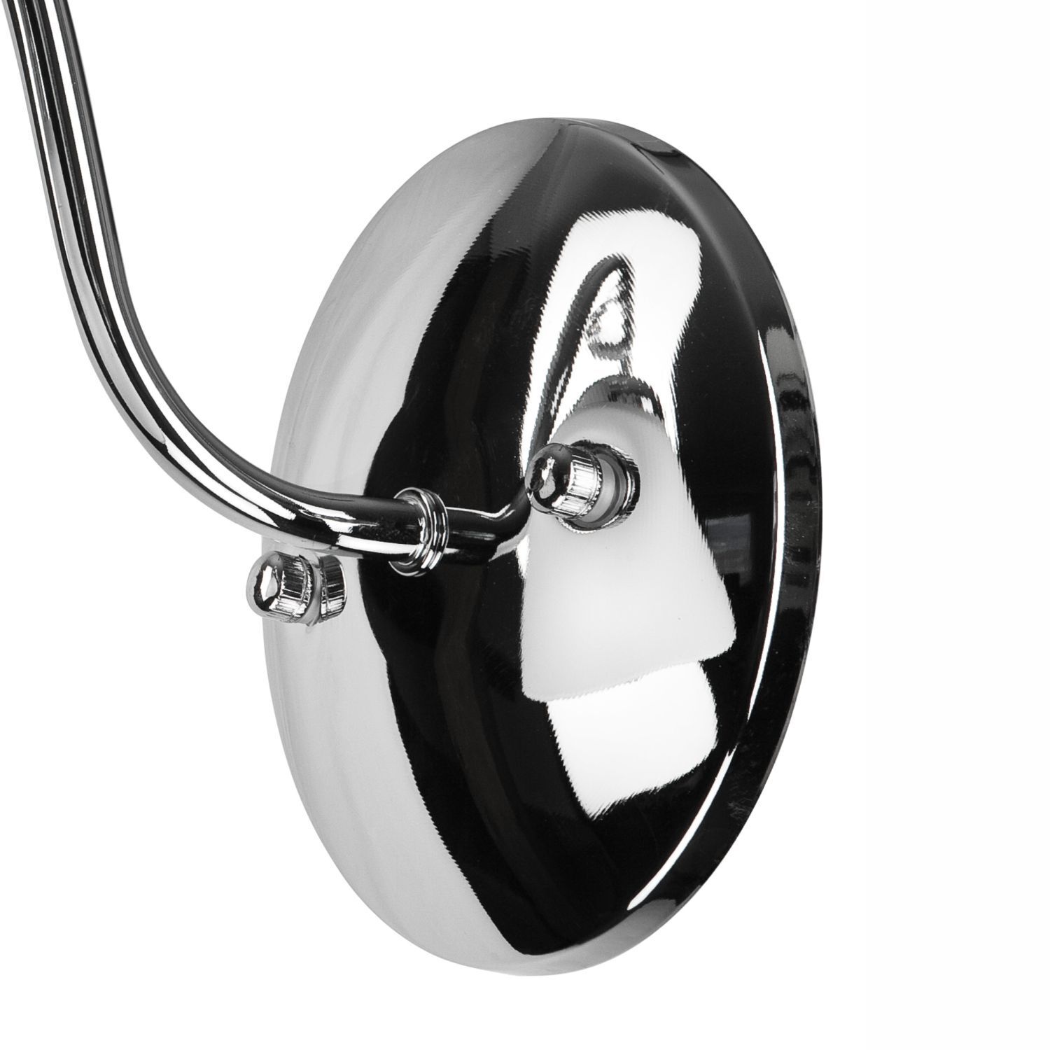 Blendarme Wandlampe in Chrom Metall Glas E27 gemütlich Zubehor, Rauchrohr