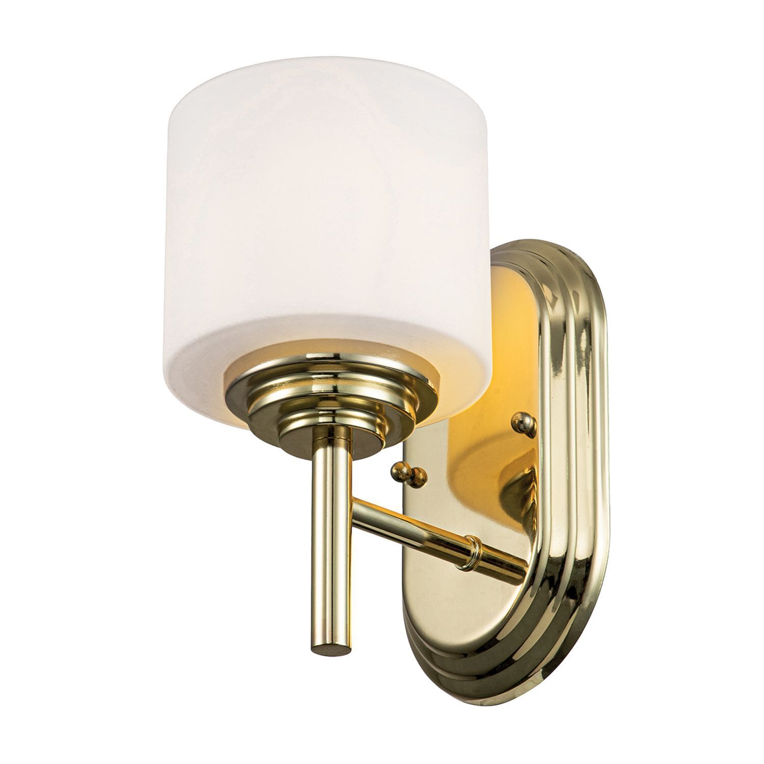 Wandleuchte Badezimmer LED G9 IP44 H: 21,6 cm Messing Weiß