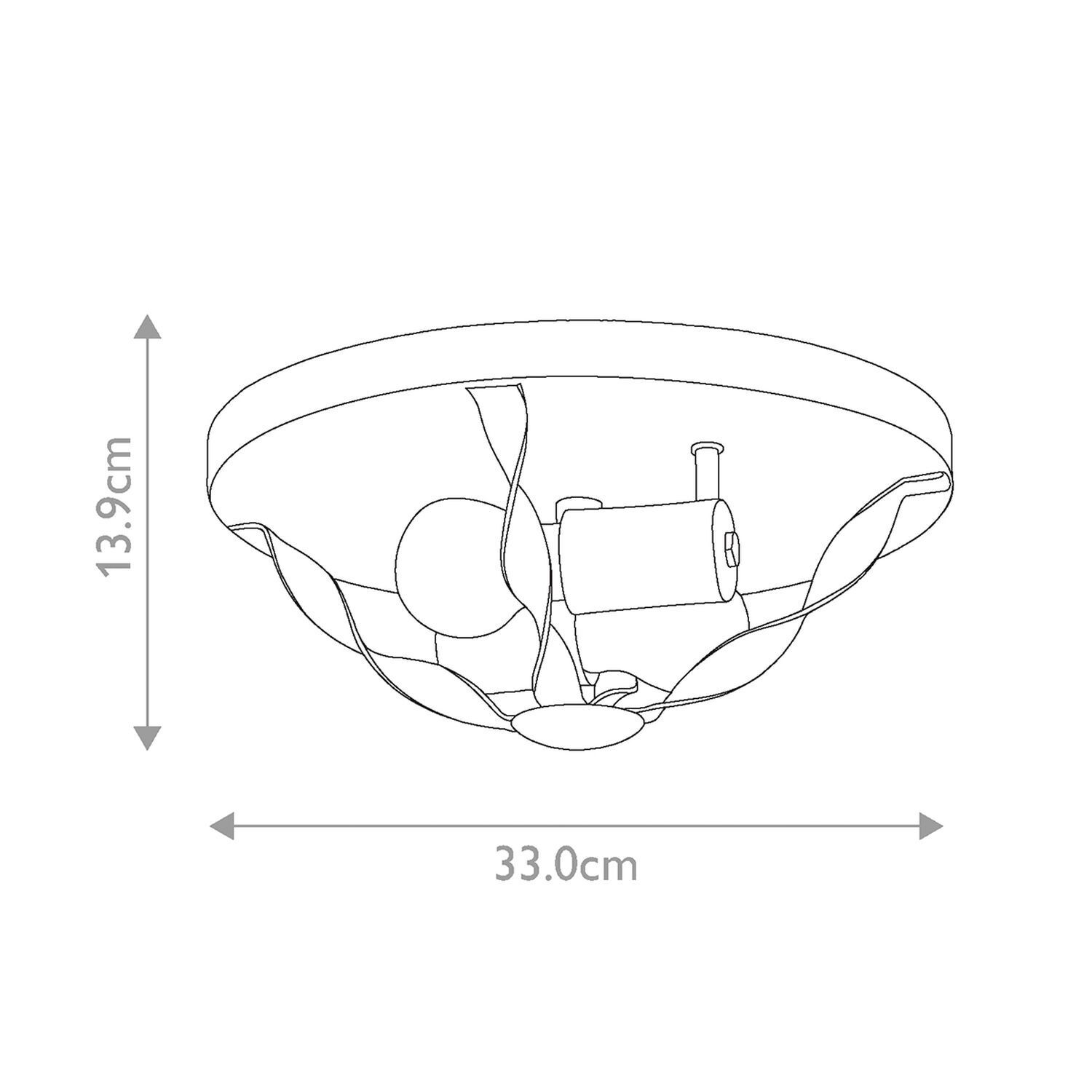 Deckenlampe Landhausstil D: 33 cm rund Shabby Weiß Antik Diagramm, Handlung