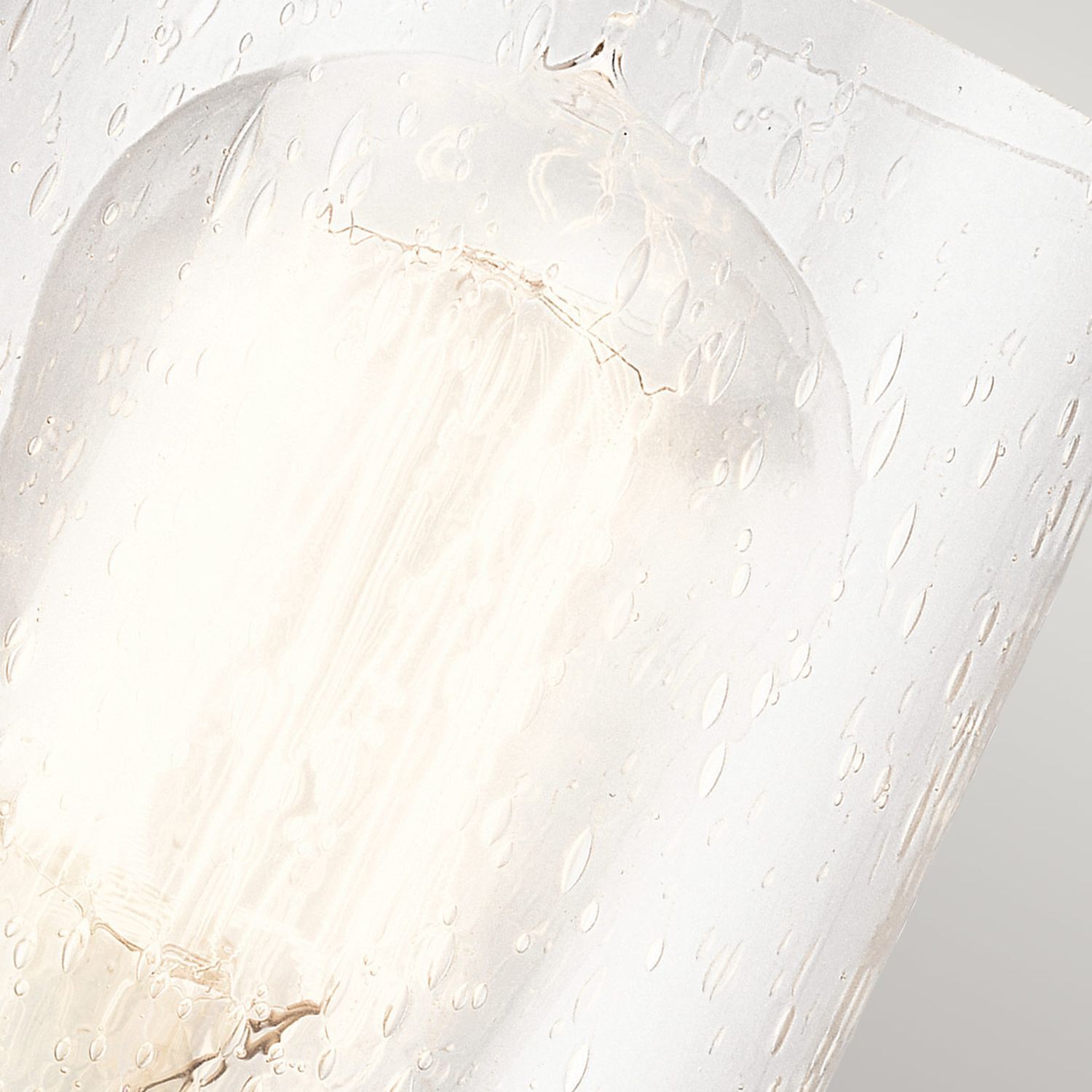 Wandleuchte Glas Metall 25,5 cm hoch in Grau Antik Silber