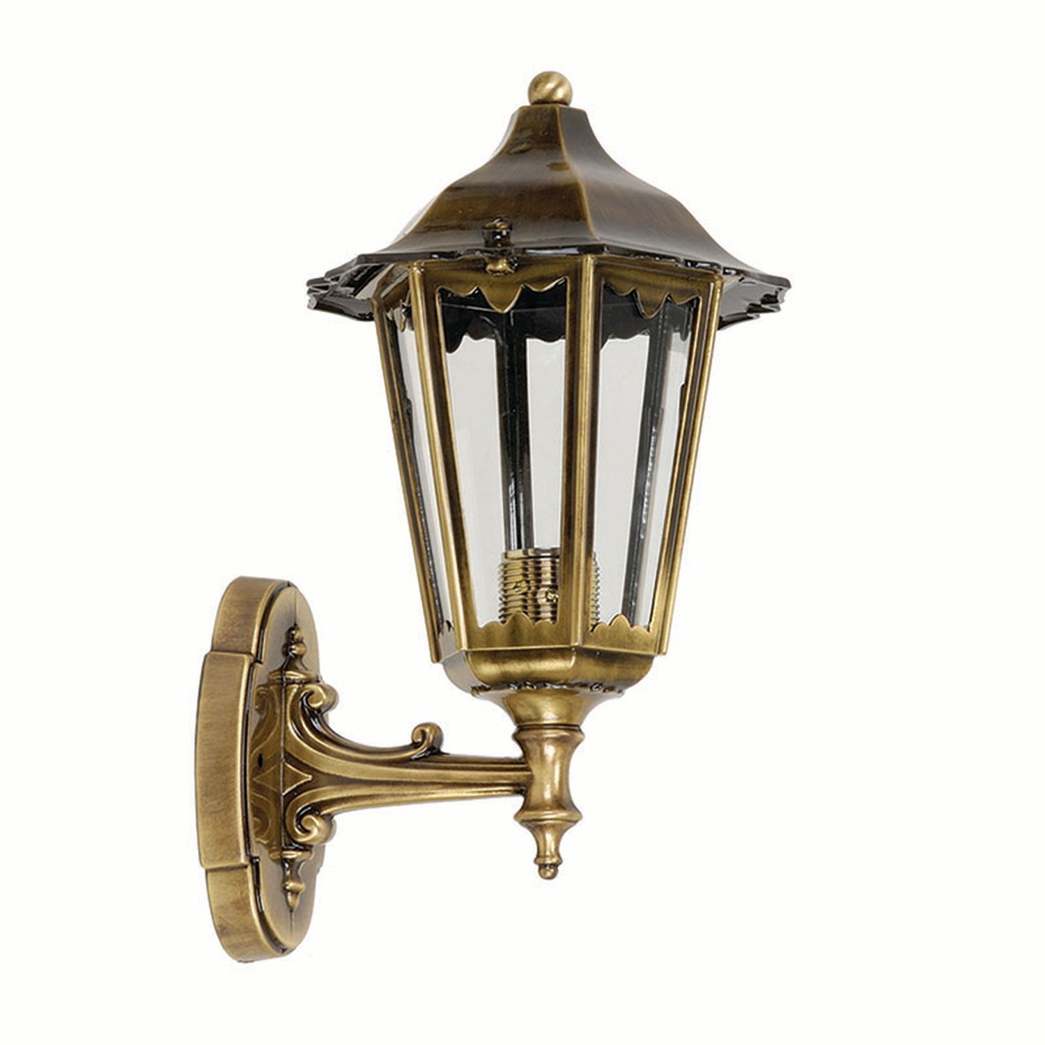 Wandlampe Außen Messing IP43 Rustikal Haustür Hof