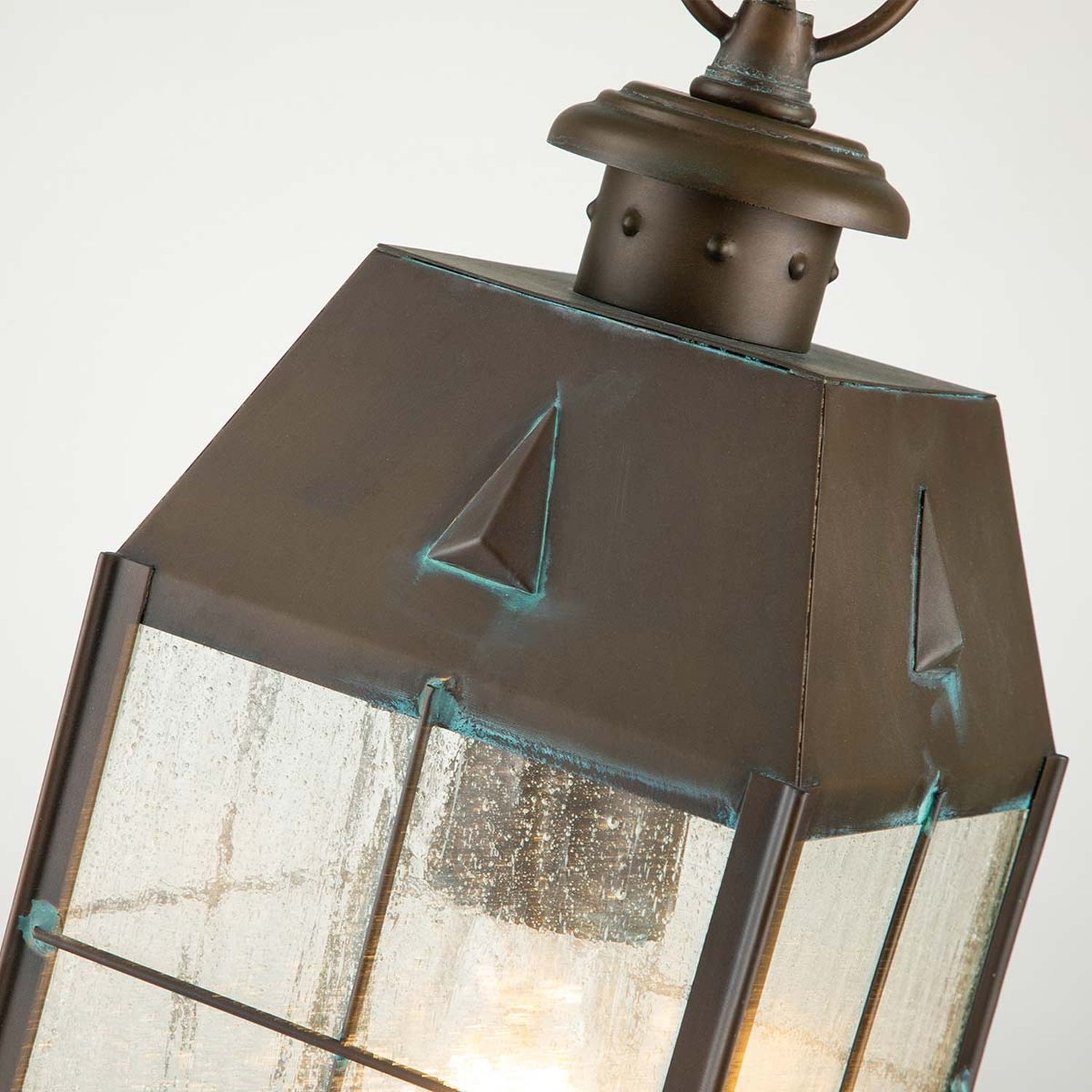Outdoor Pendelleuchte Messing Glas E27 IP44 H: max. 205,1 cm