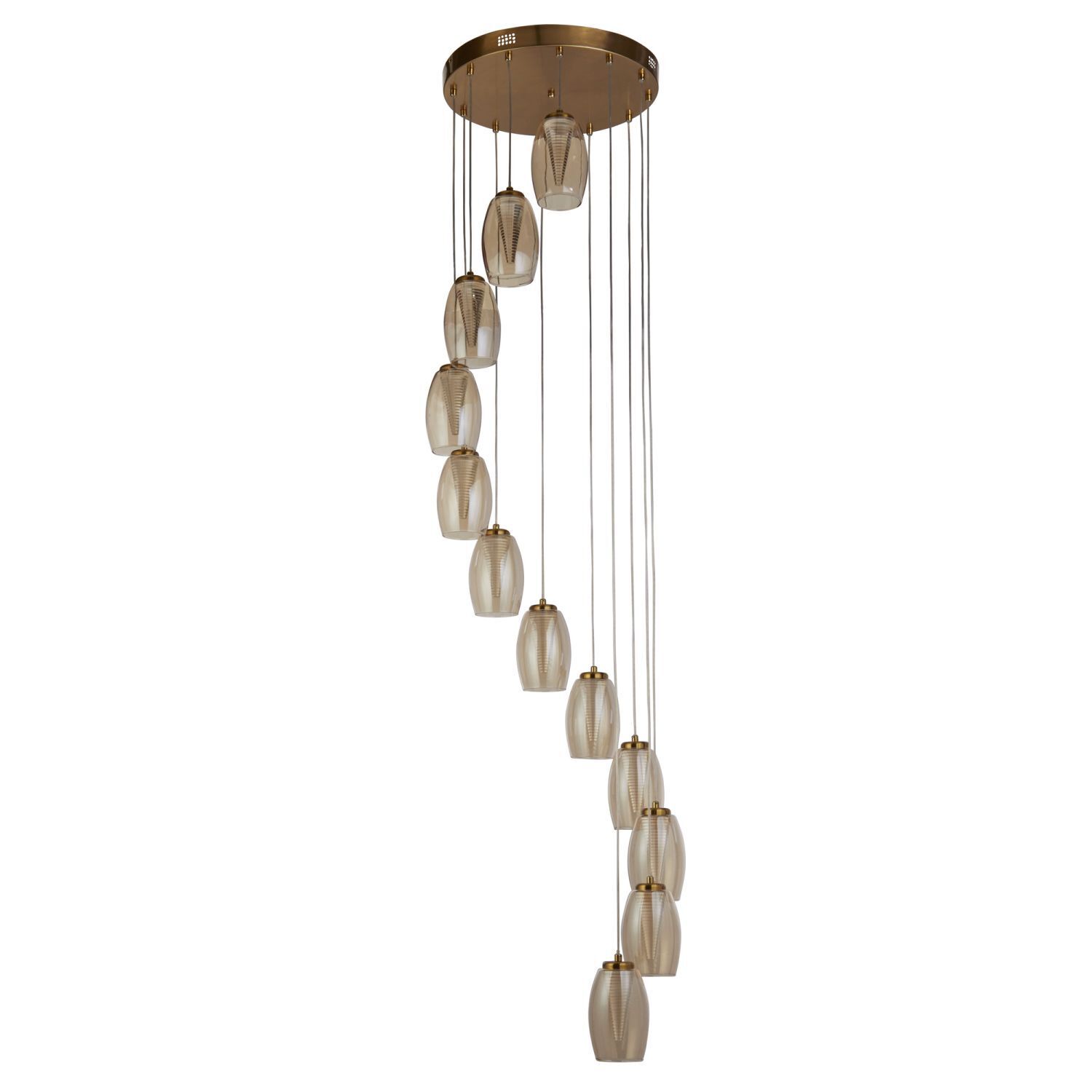 LED Pendelleuchte verstellbar H: max. 2 m Ø 52 cm 3000 K