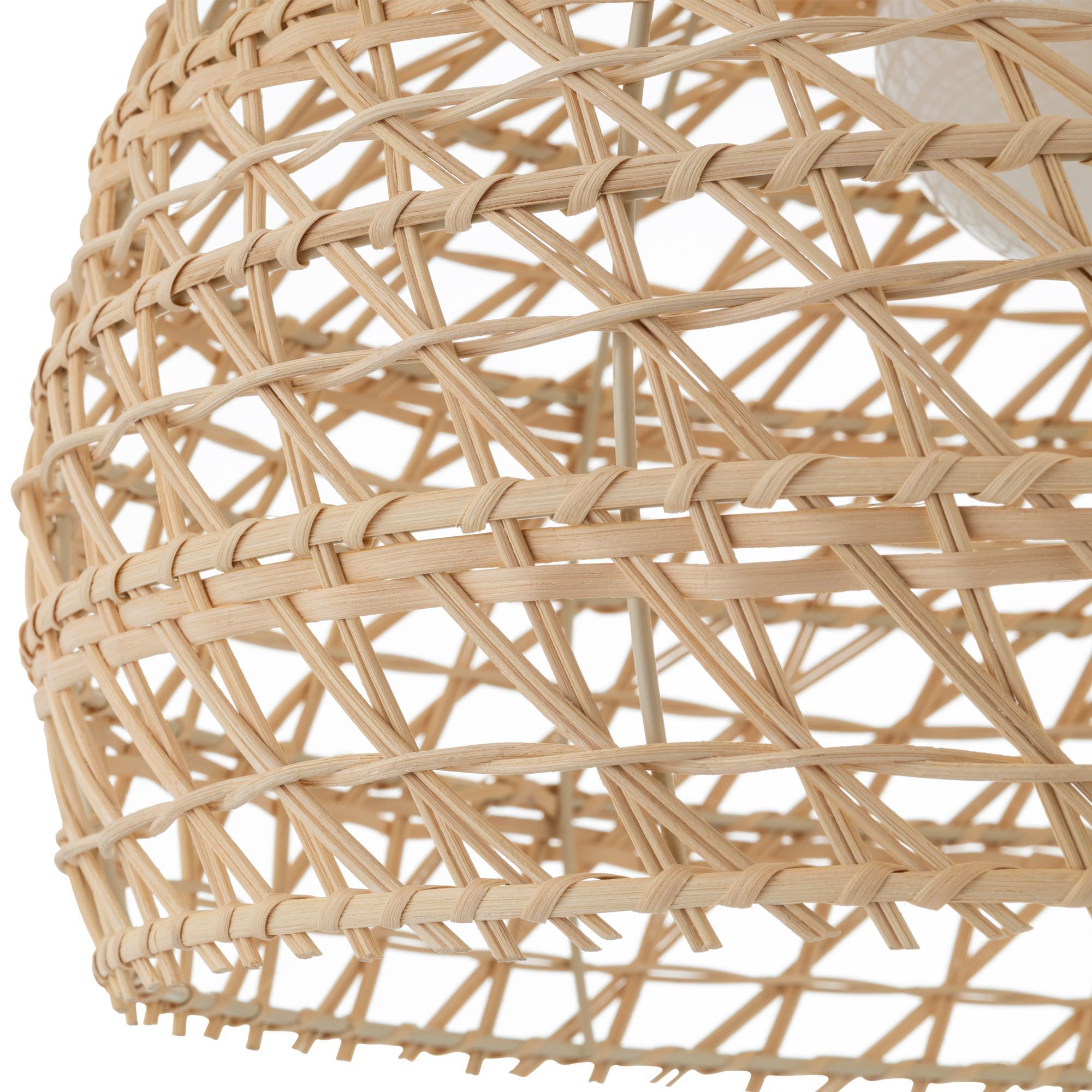 Rattan, Lampenschirm, Geflecht, Natur, Korb