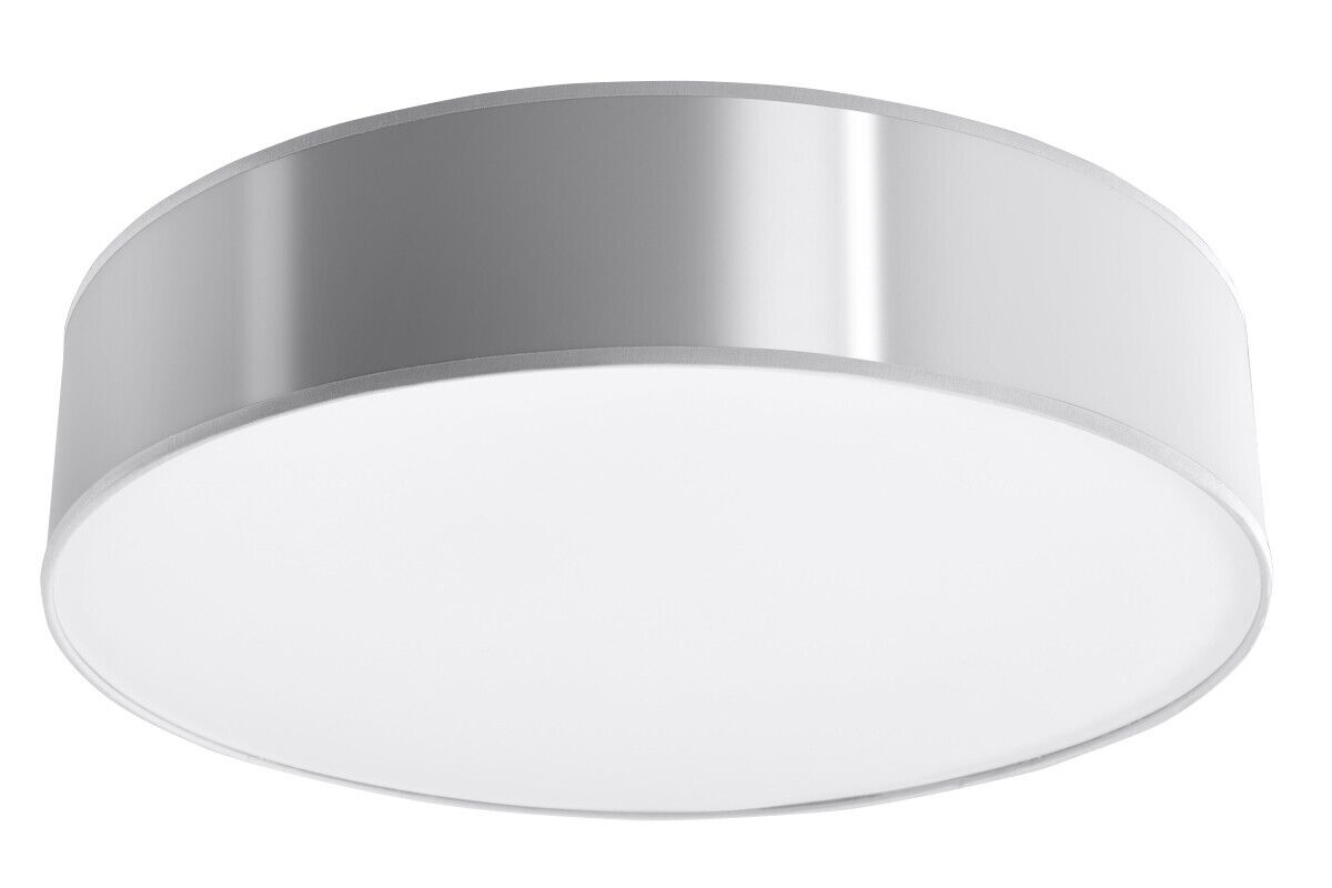 Moderne runde Deckenleuchte Deckenlampe in Grau