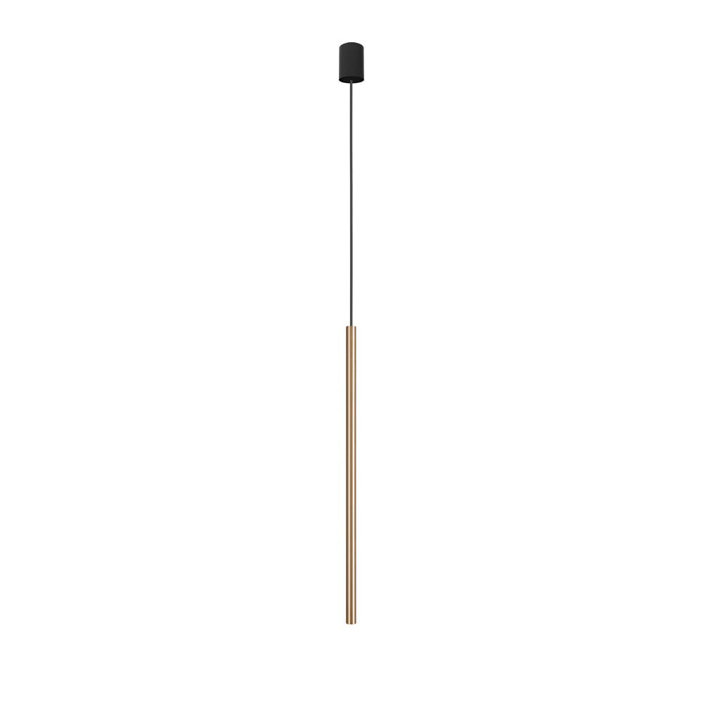 Pendelleuchte Echt-Messing Ø2,5cm rund G9 schmal