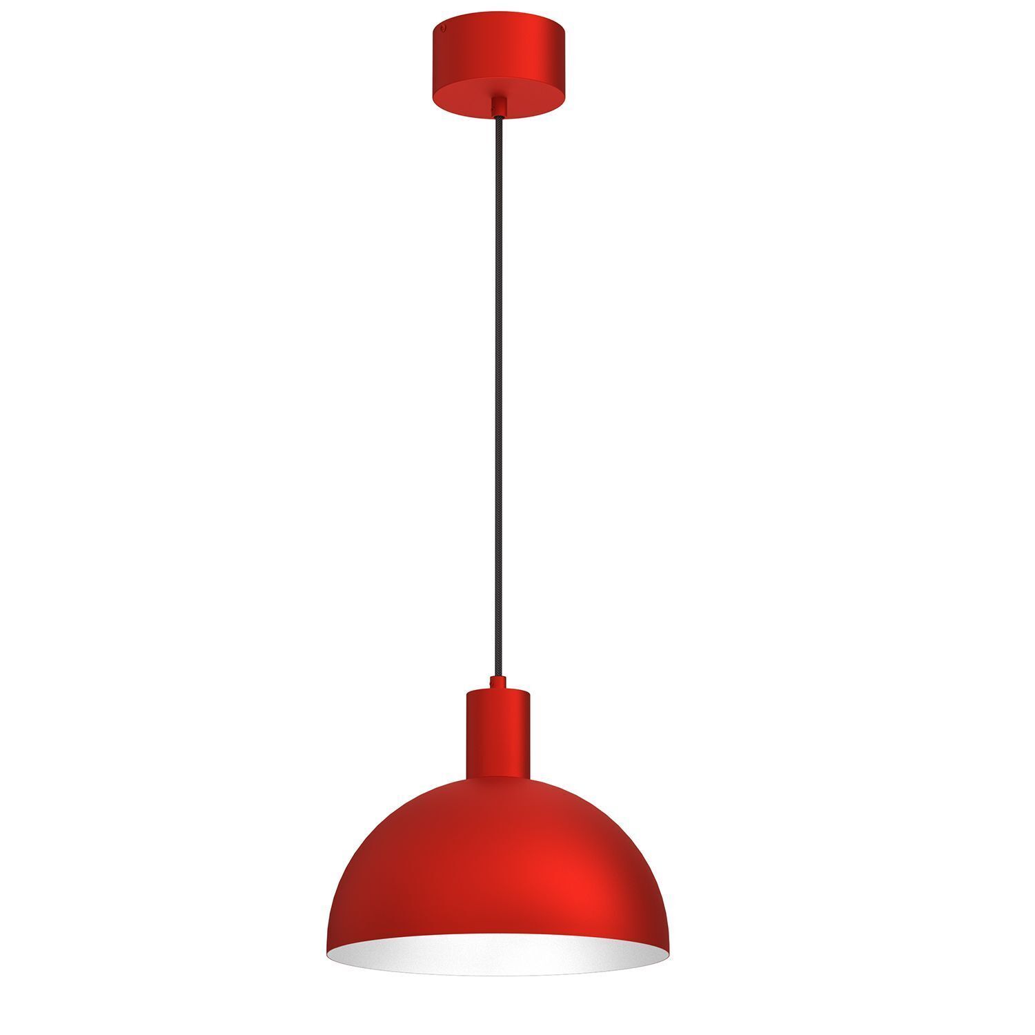 Pendelleuchte Rot Metall B:29 cm E27 Loft dekorativ