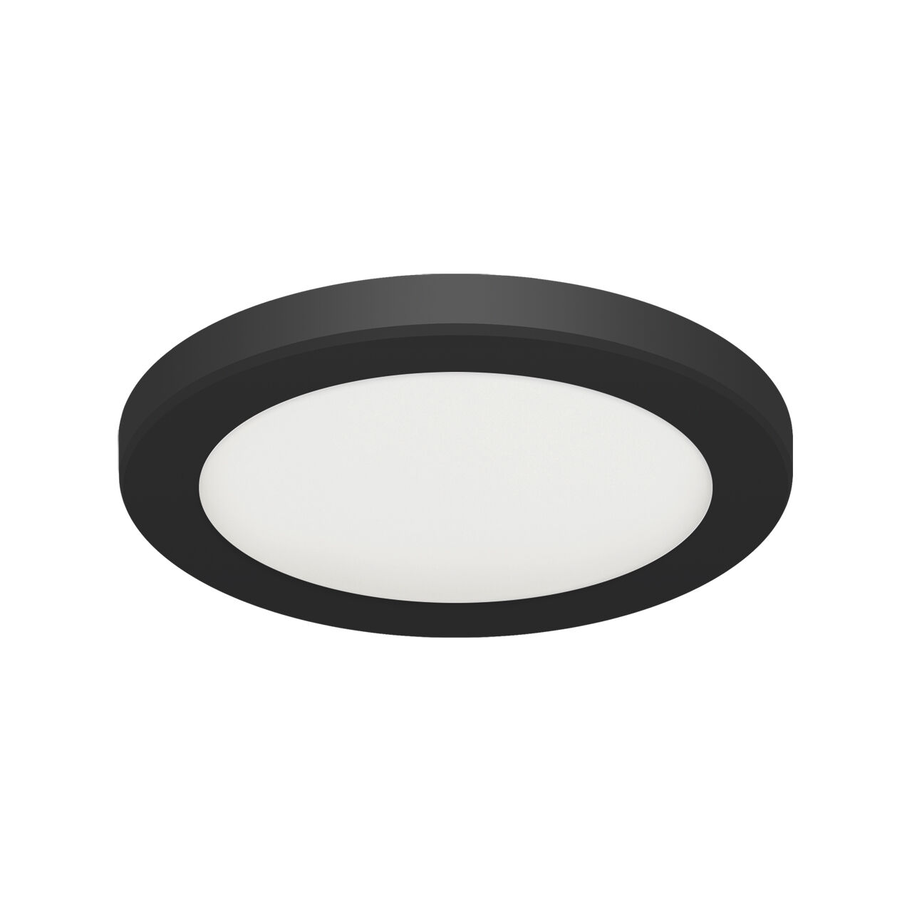 LED Deckenlampe rund D: 16,7 cm Aufputz Unterputz Schwarz