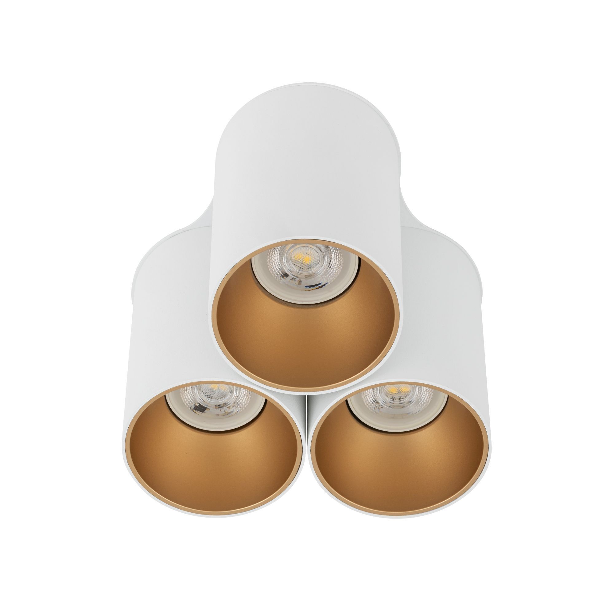 deckenleuchte, wandlampe, 3-flammig, weiß, metall