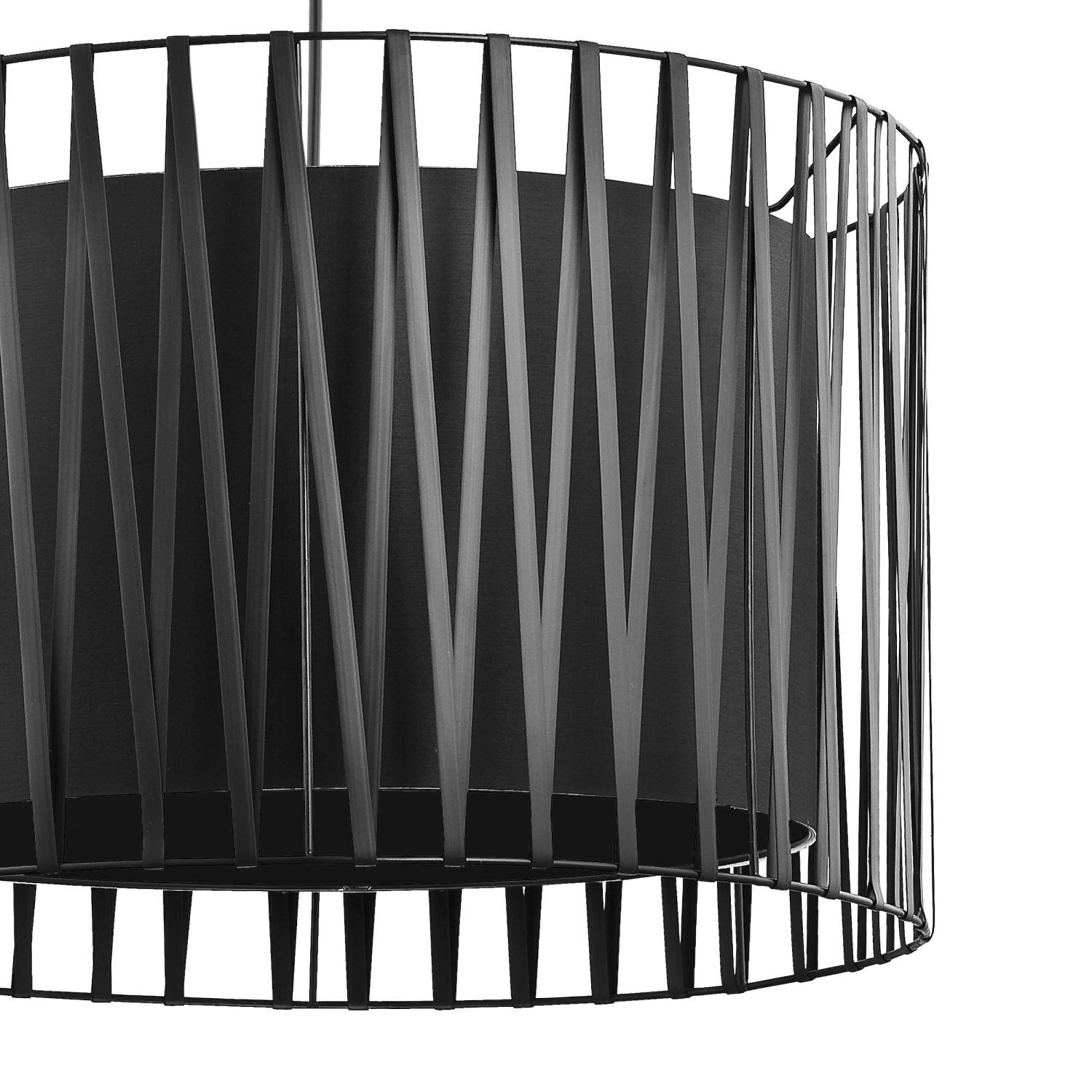 Pendelleuchte MINA Schwarz 1-flmg Doppelschirm