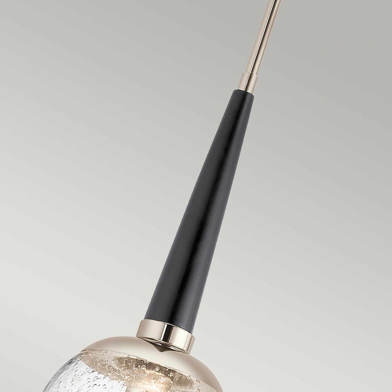 Pendelleuchte rund D: 19,5 cm E27 Kugelschirm Regenglas Beleuchtung, Lampe