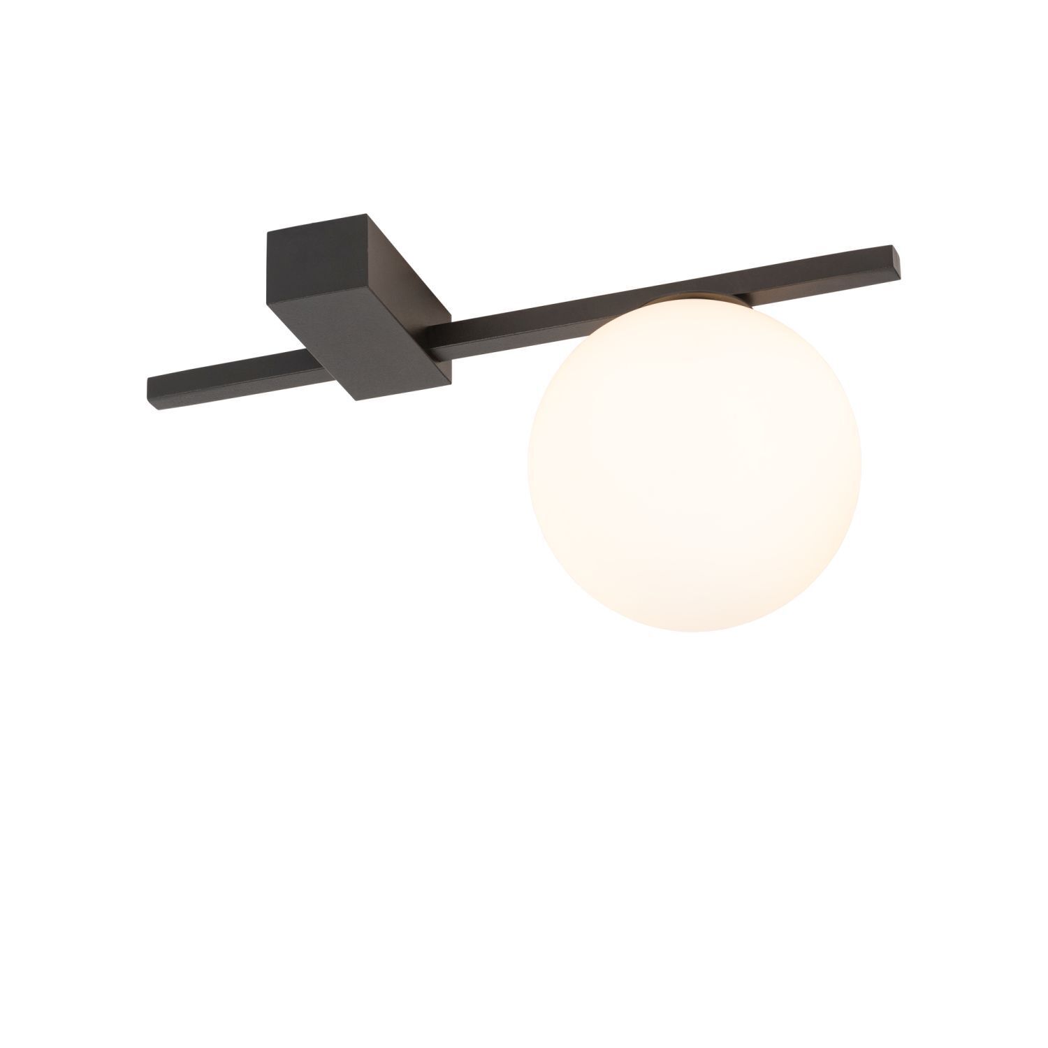 Deckenlampe G9 Schwarz Weiß Glas Aluminium Modern