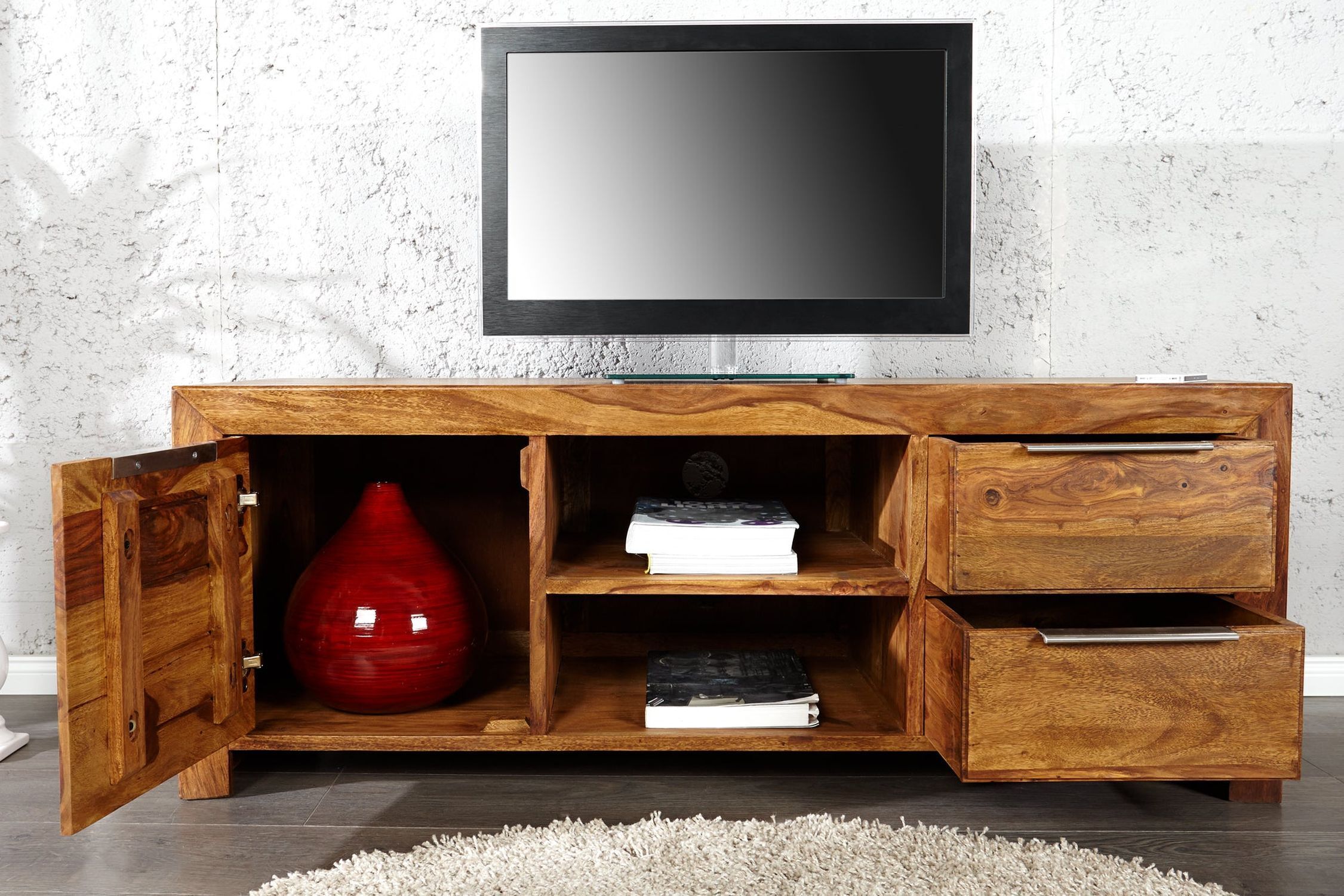 Computerausrüstung, Überwachen, Bildschirm, Anrichte, Holz