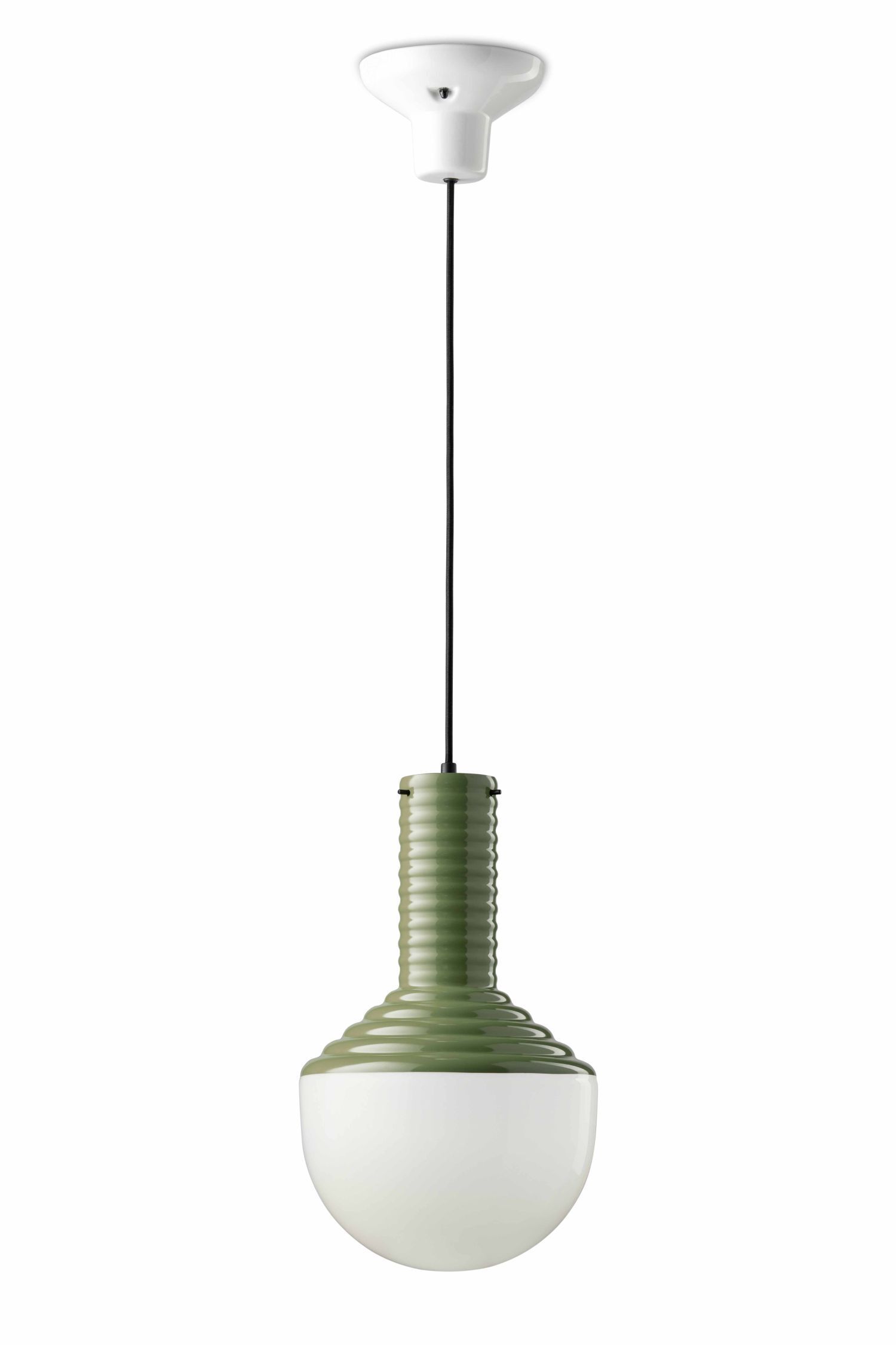 Hängelampe Keramik Glas Ø 24 cm rund H: max. 159 cm E27