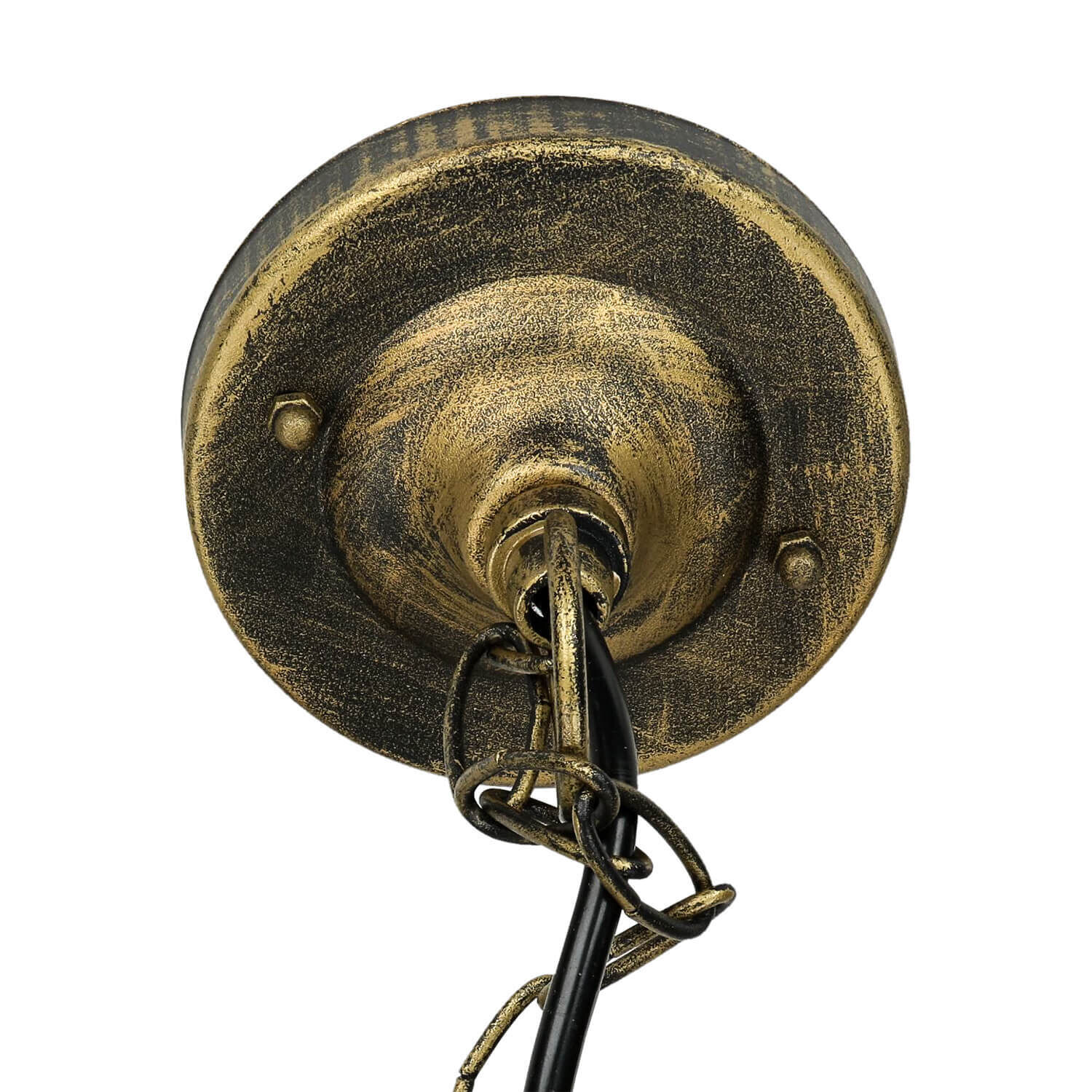 Außen Pendelleuchte Gold Antik SALZBURG Tiffany Stil Bronze, Leuchte