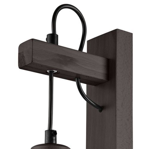 Braun Wandlampe Holz vielseitig AMIDA Lampe
