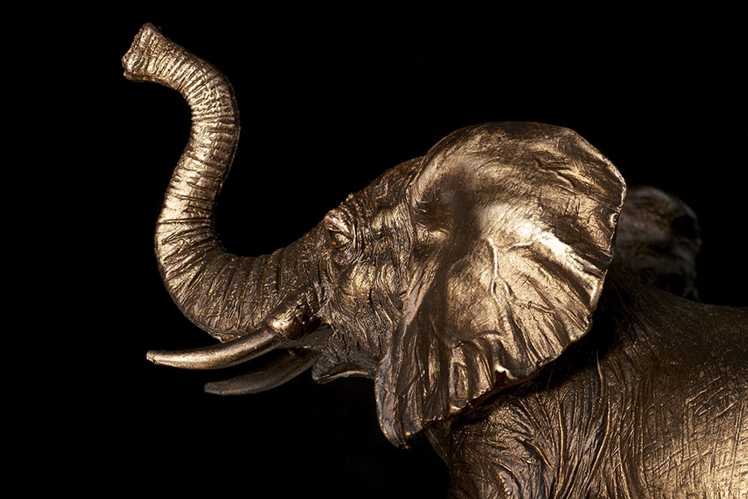 Sockel für Tischleuchte E27 in Bronze antik Elefant