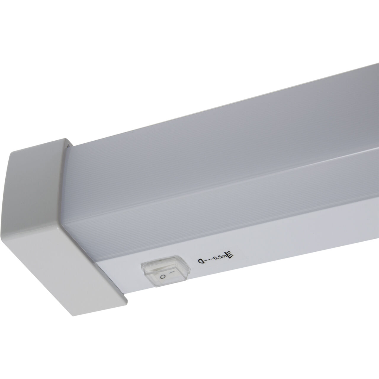 LED Spiegelleuchte mit Schalter B: 59,8 cm IP44 Weiß 4200 K