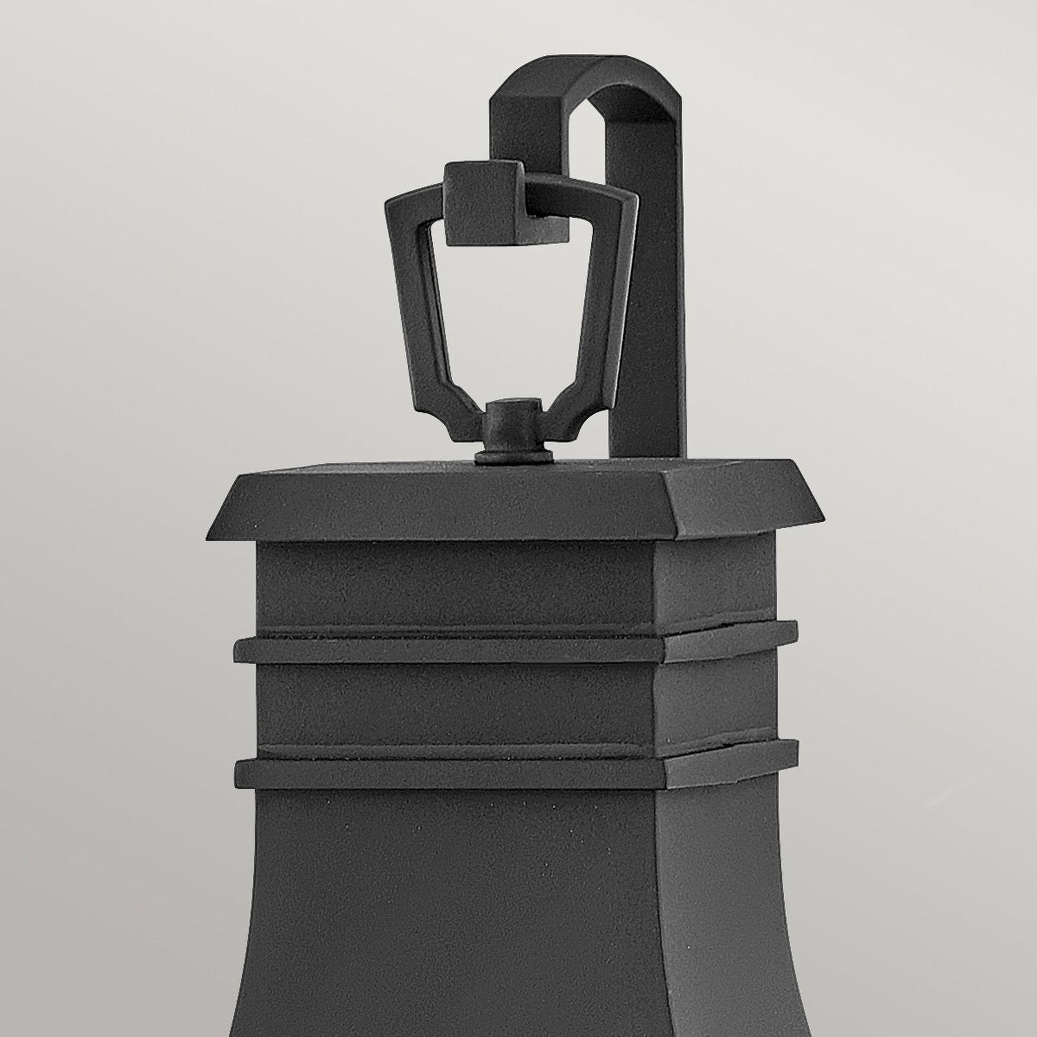 Außenwandleuchte IP44 Schwarz antik H: 58 cm Vintage 2x E14