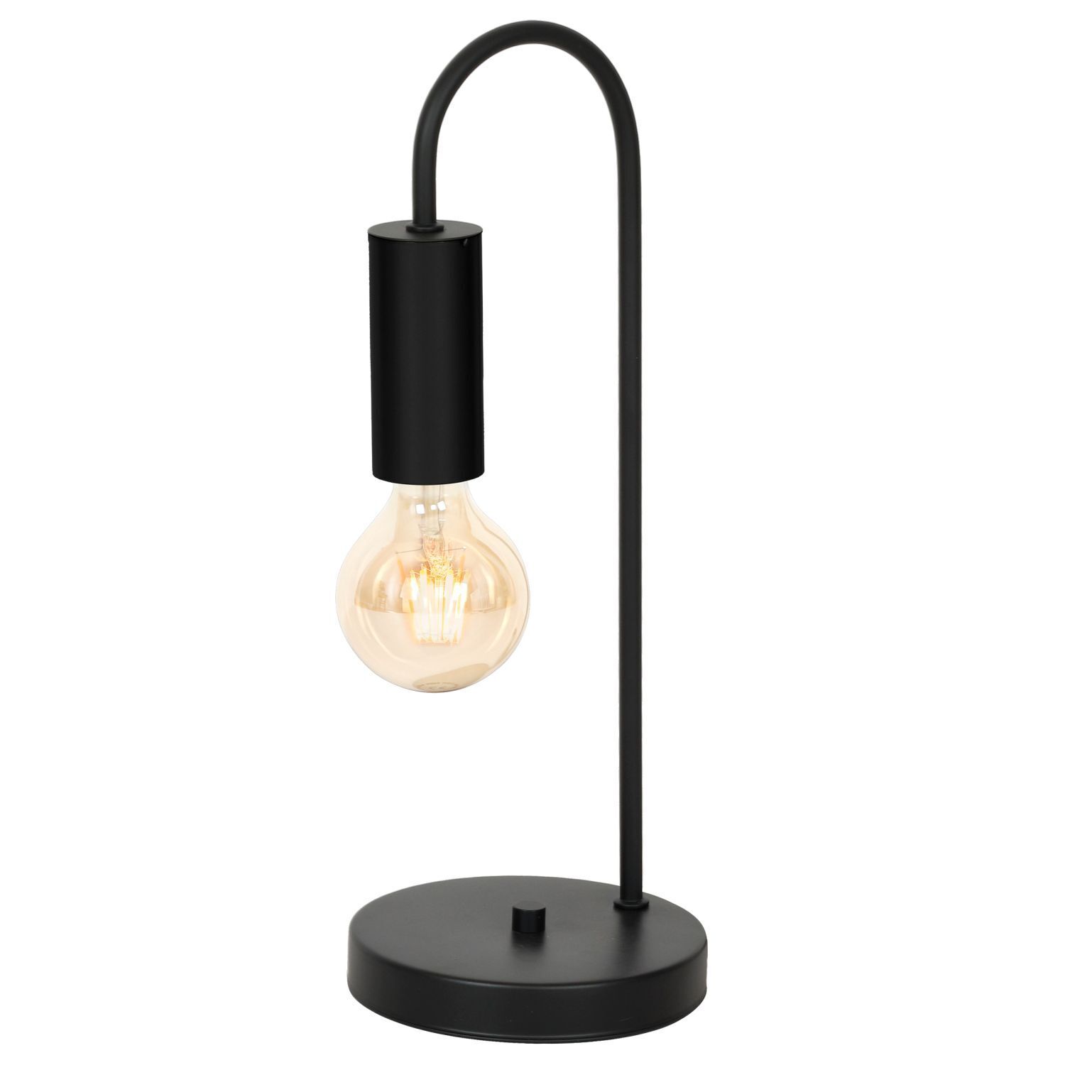 Tischleuchte Metall Schwarz Modern 39 cm