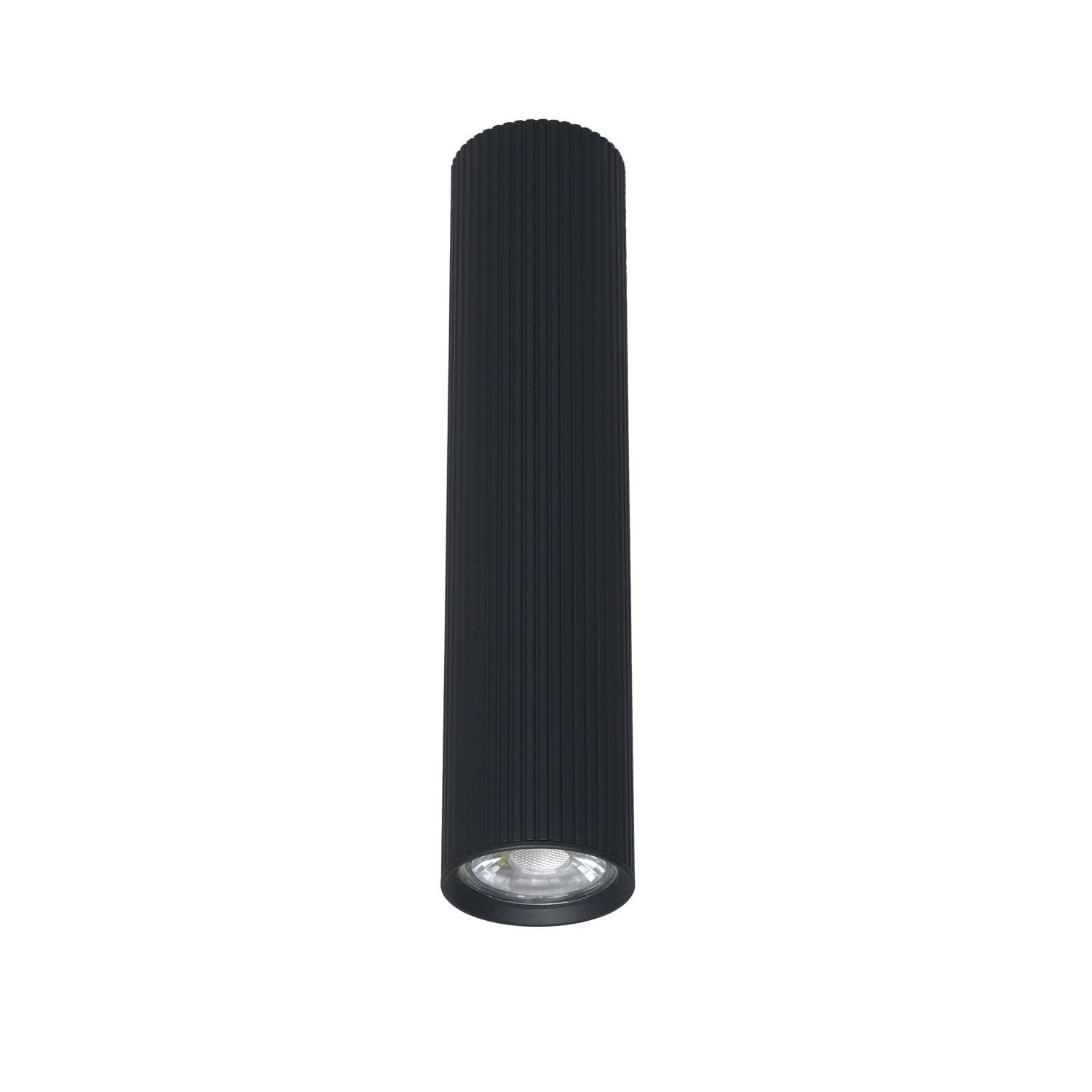 Deckenlampe Schwarz Metall GU10 Ø 5,5 cm H: 24 cm klein