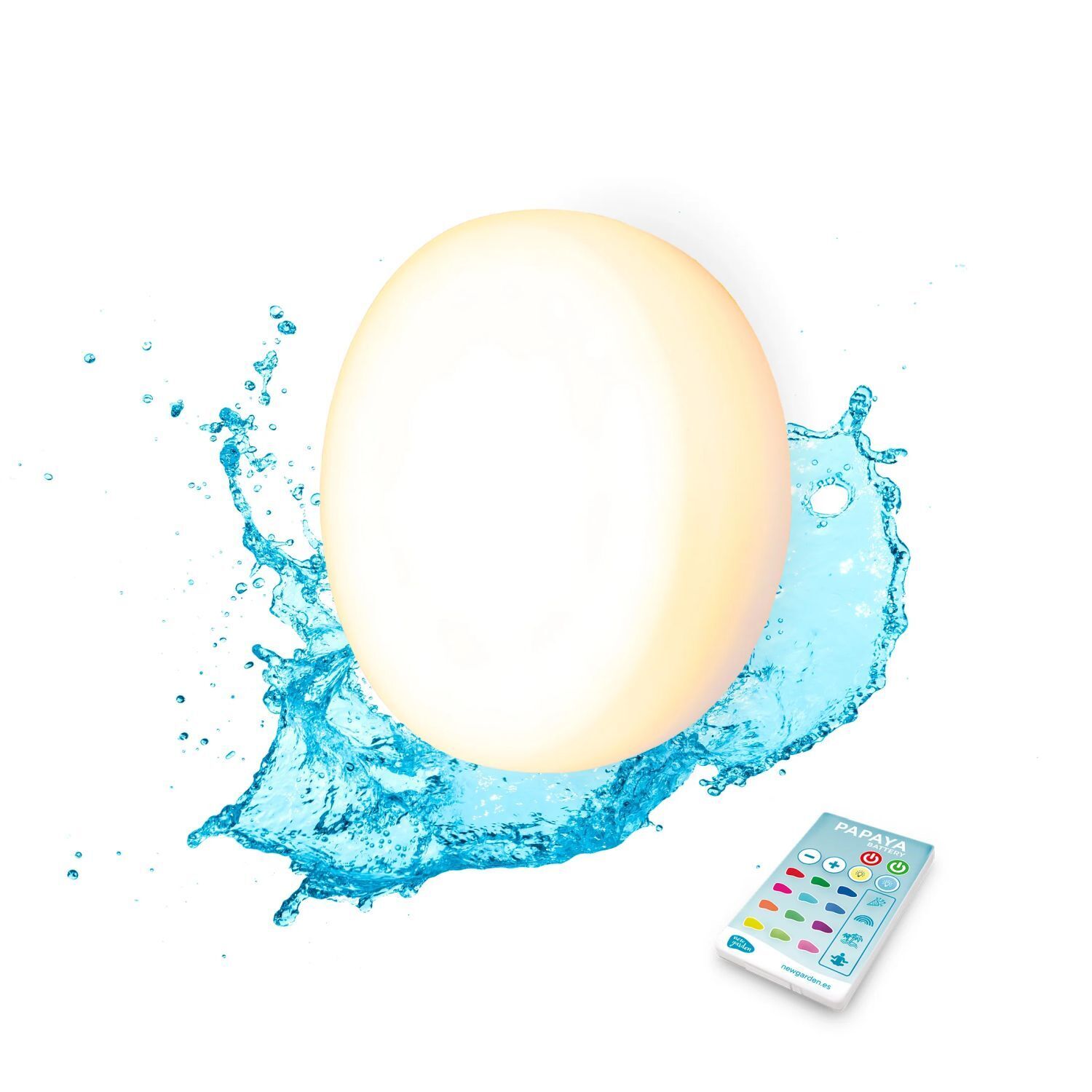 LED Poolleuchte ohne Bohren Farbwechsel dimmbar IP68 Ø 12 cm Ei, Essen, Elektronik