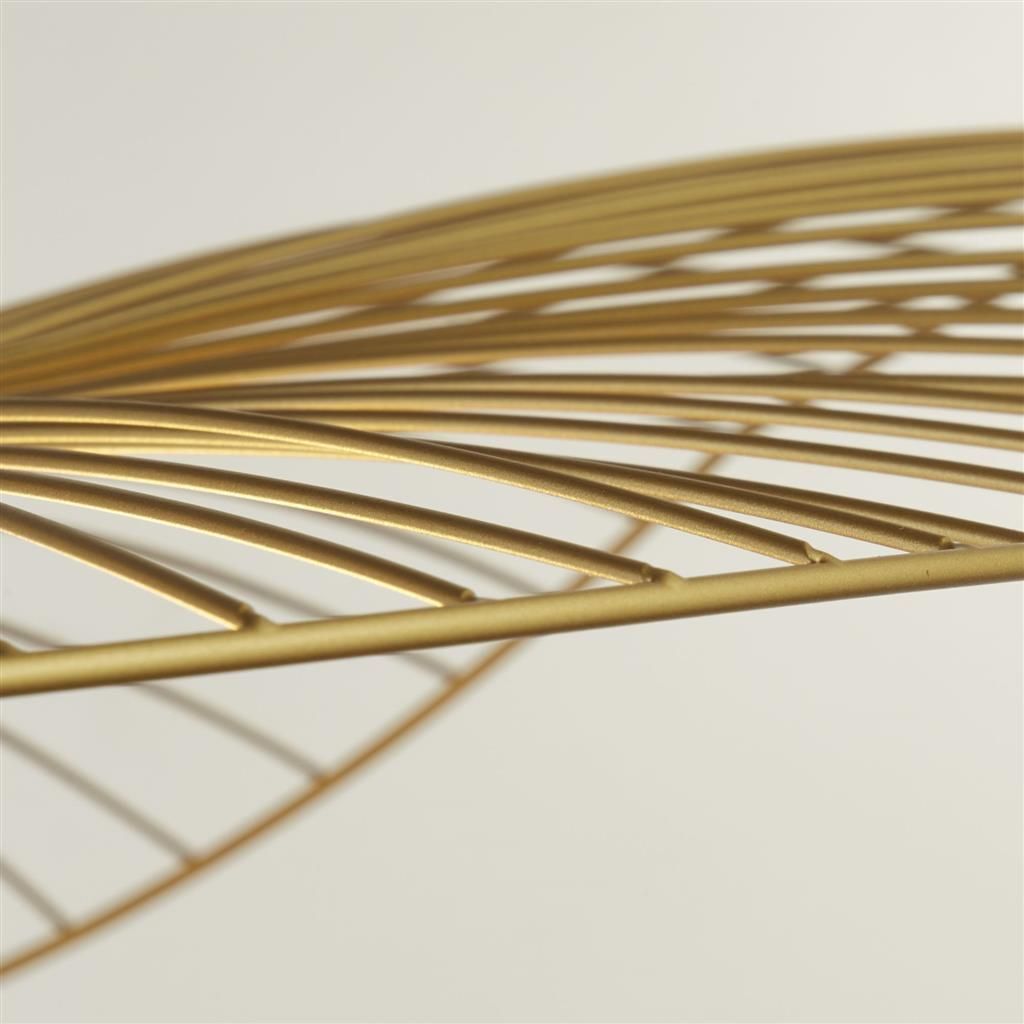 Hängeleuchte Metall in Gold E27 Ø 53 cm höhenverstellbar