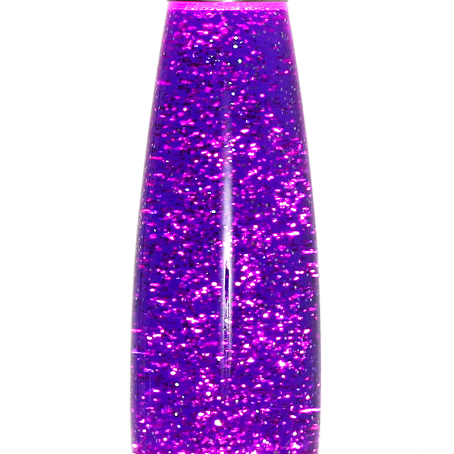 Retro Lavalampe Glitter Lila Silber H:40cm ANGELINA