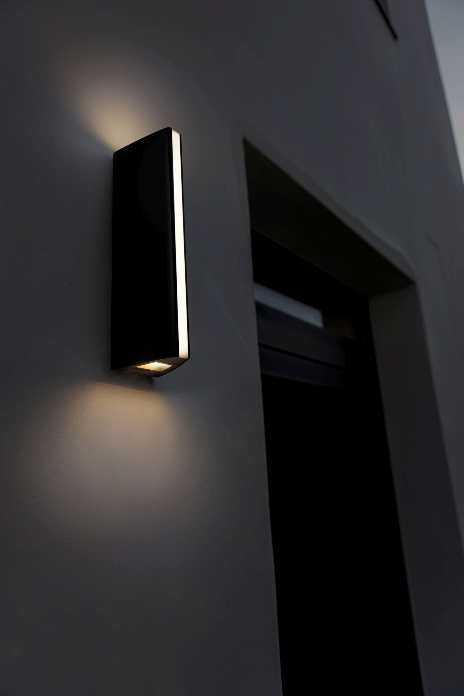 Schwarze Außenleuchte Modern E27 IP54 H:30 cm blendarm Beleuchtung, Elektronik, Sprecher