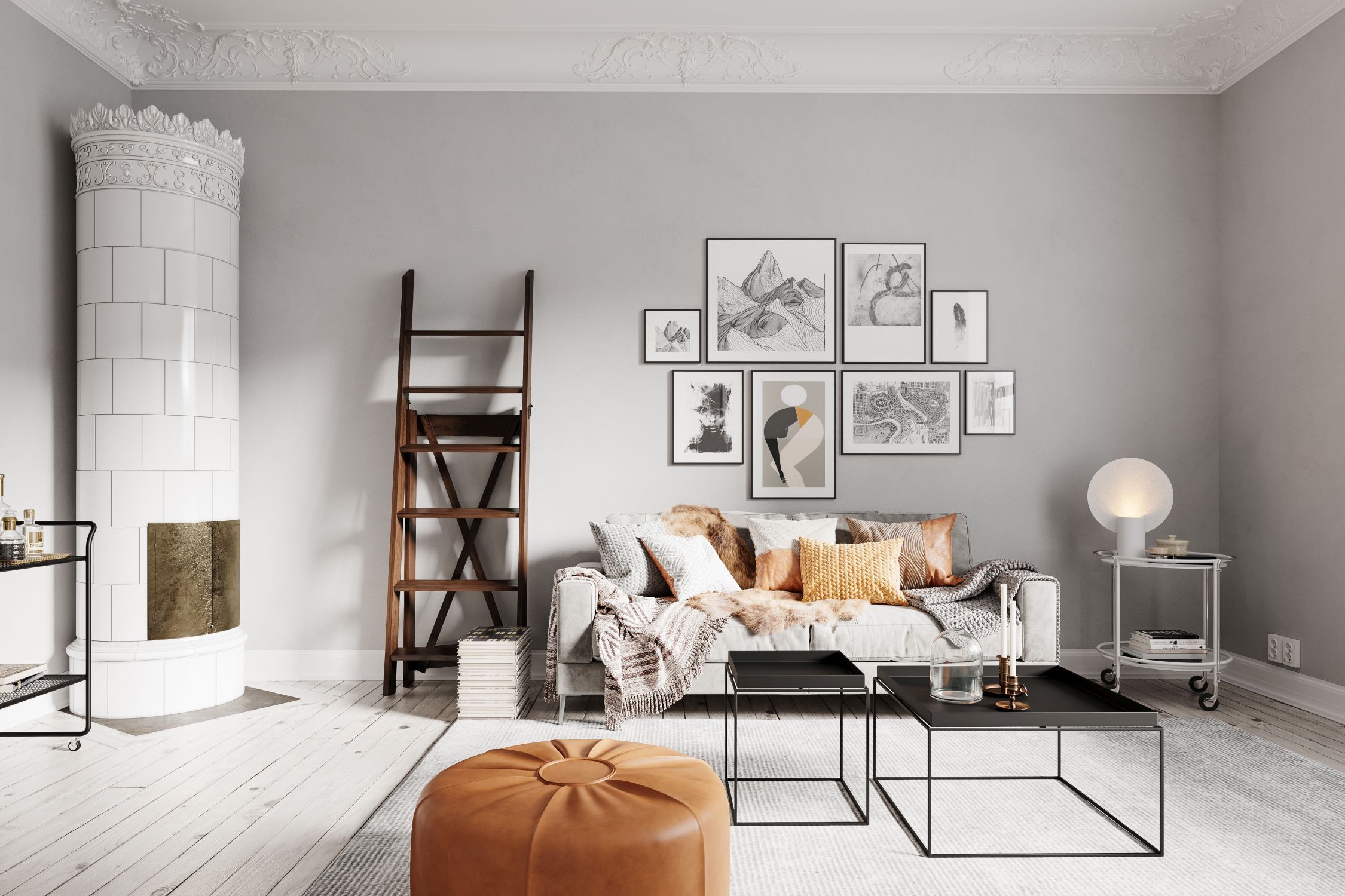 Tischlampe Weiß 50 cm hoch dekorativ Metall E27 Dekoration für Zuhause, Mobiliar, Wohnzimmer, Zimmer, Band