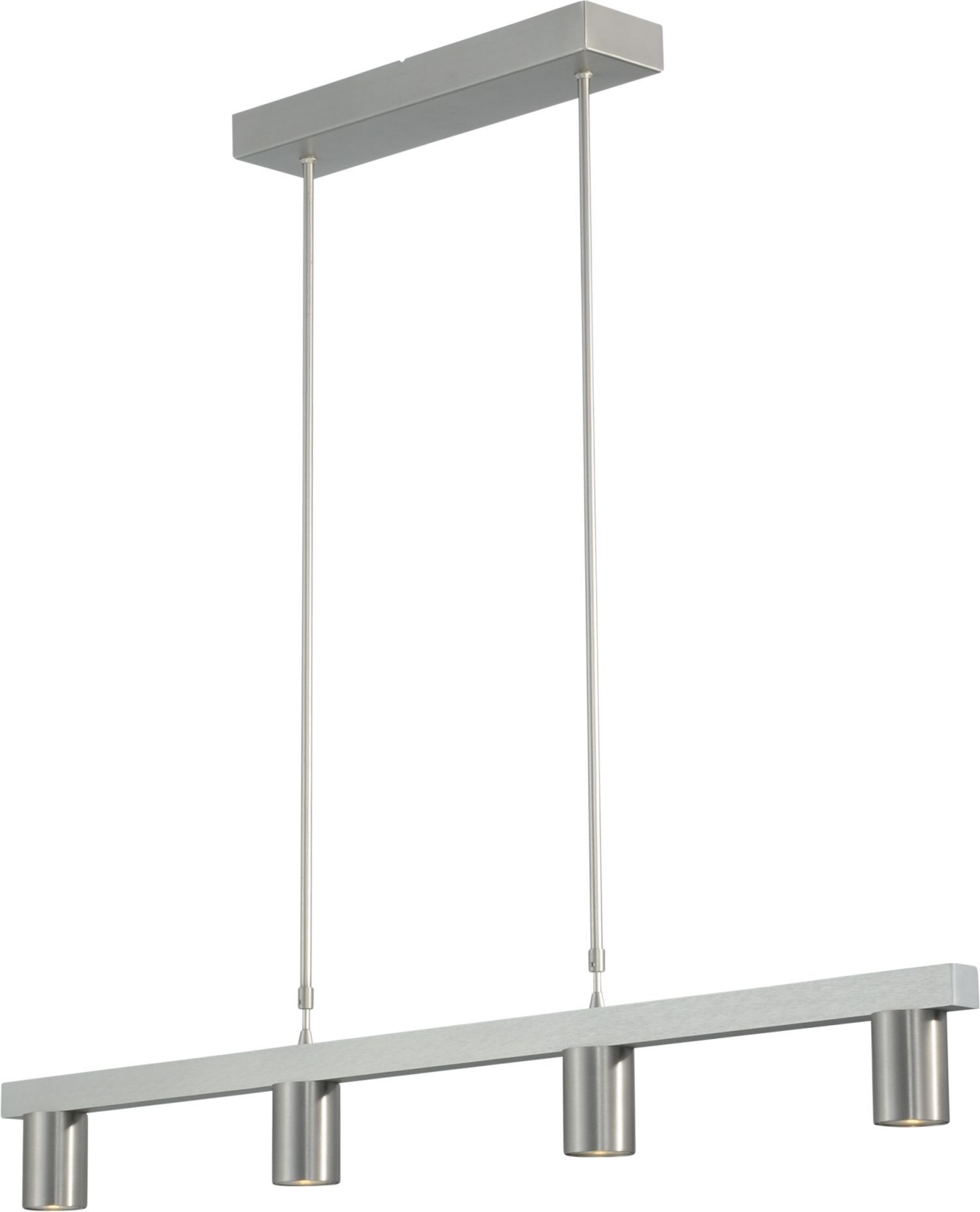 Pendelleuchte länglich Metall 4-flammig 100 cm breit