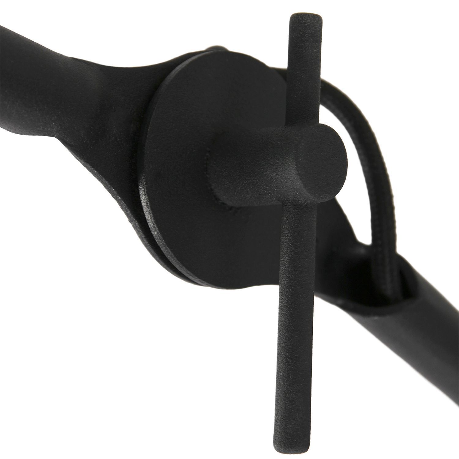 Wandspot beweglich Metall Schwarz T:50 cm E27 Retro