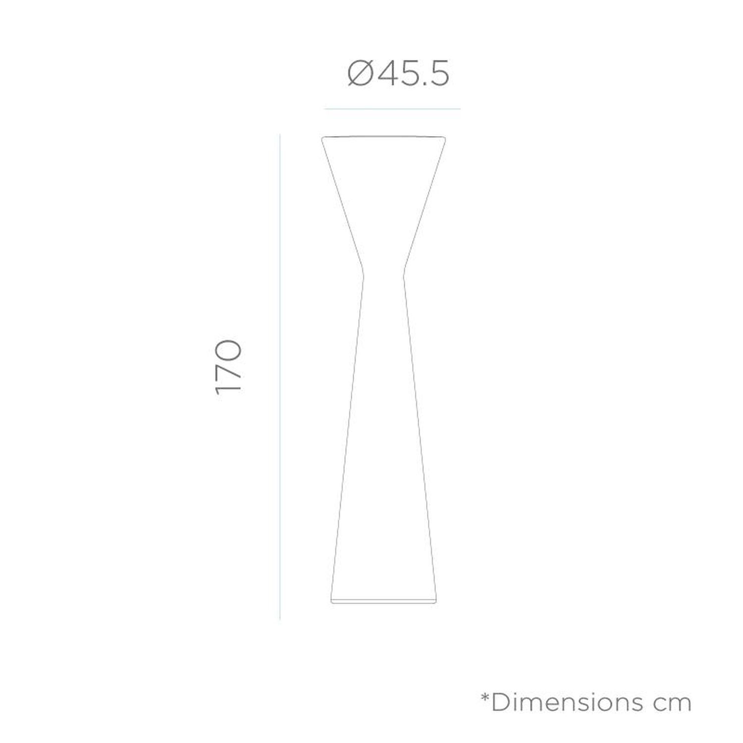 LED Dekolampe außen IP65 170 cm Weiß 6000 K Säulen-Design