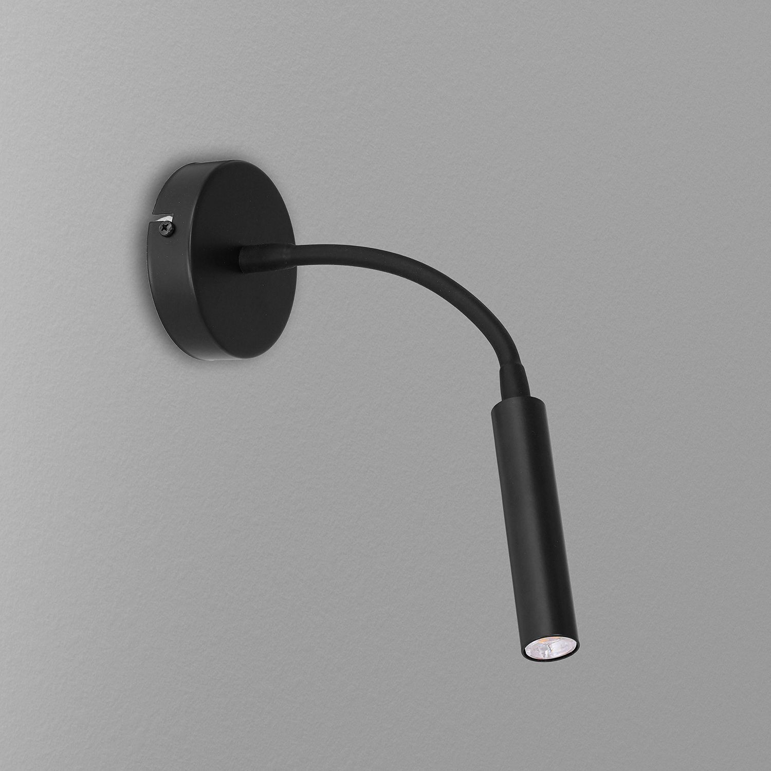 Wandspot Metall G9 akzentuiert T:35 cm Flexarm Schwarz