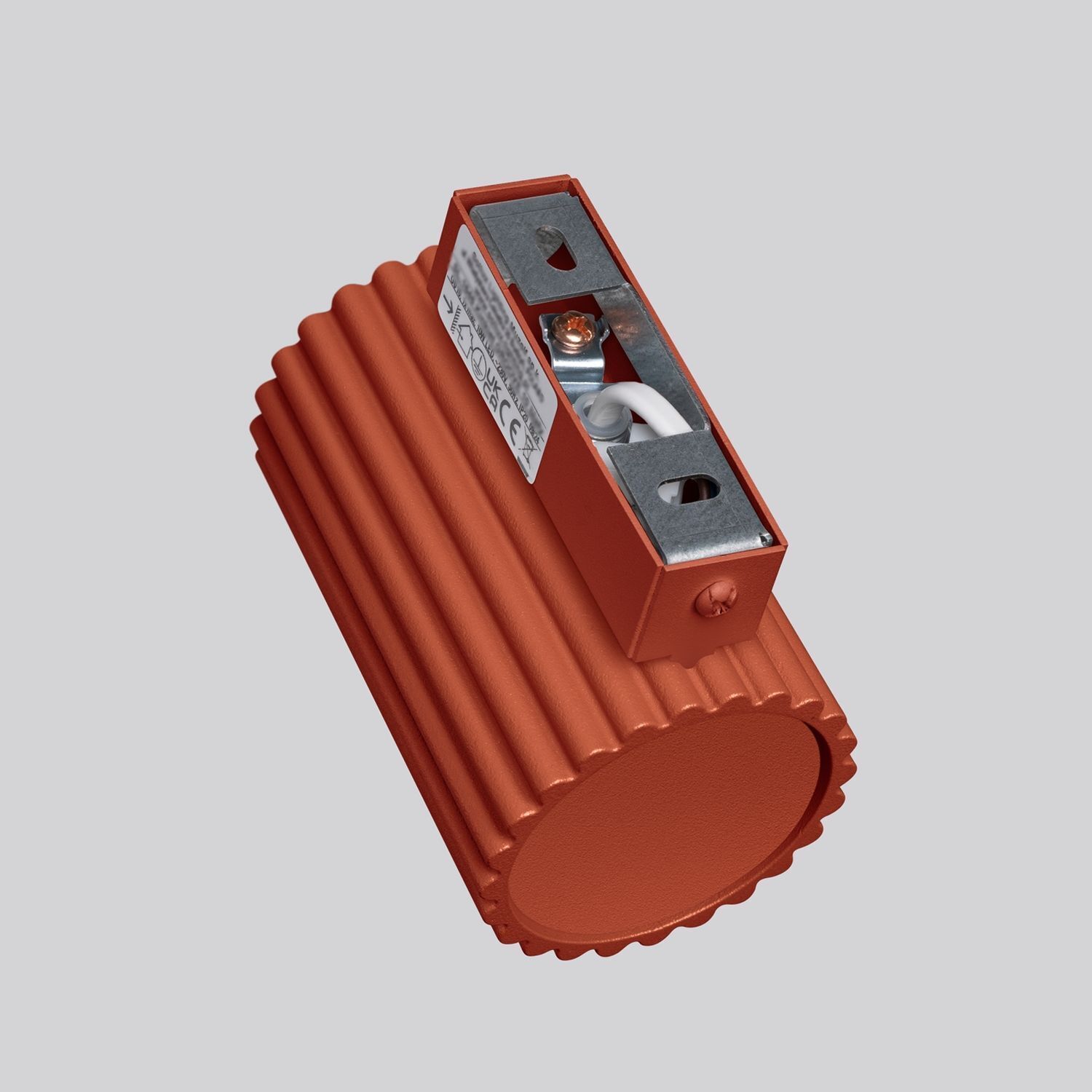 Wandleuchte Rot klein H: 10 cm Aluminium GU10 Indoor Waffe