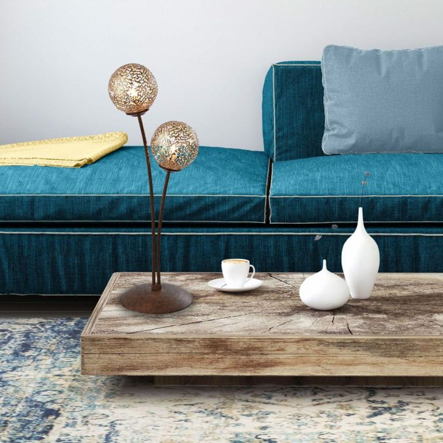 Moebel, Tabelle, Lampe, Kaffeetisch, Tasse