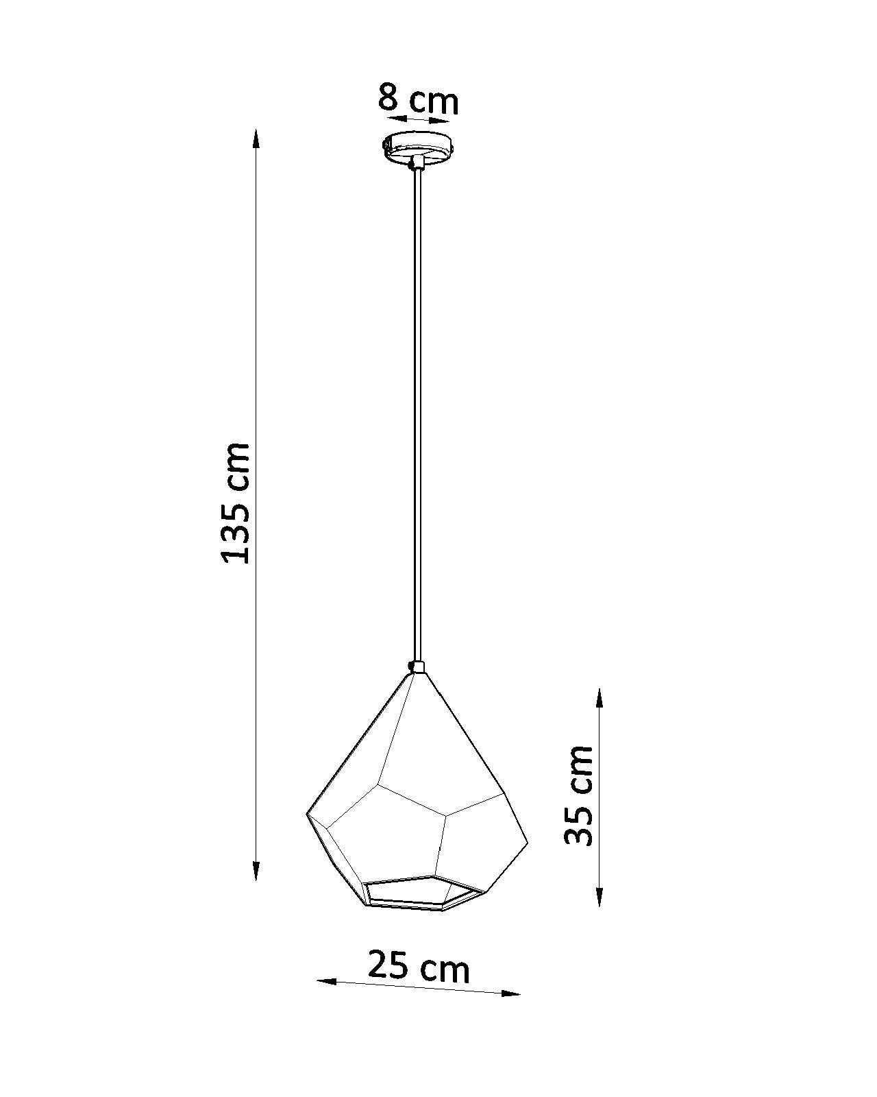 Hängelampe Weiß Keramik bemalbar geometrisch E27