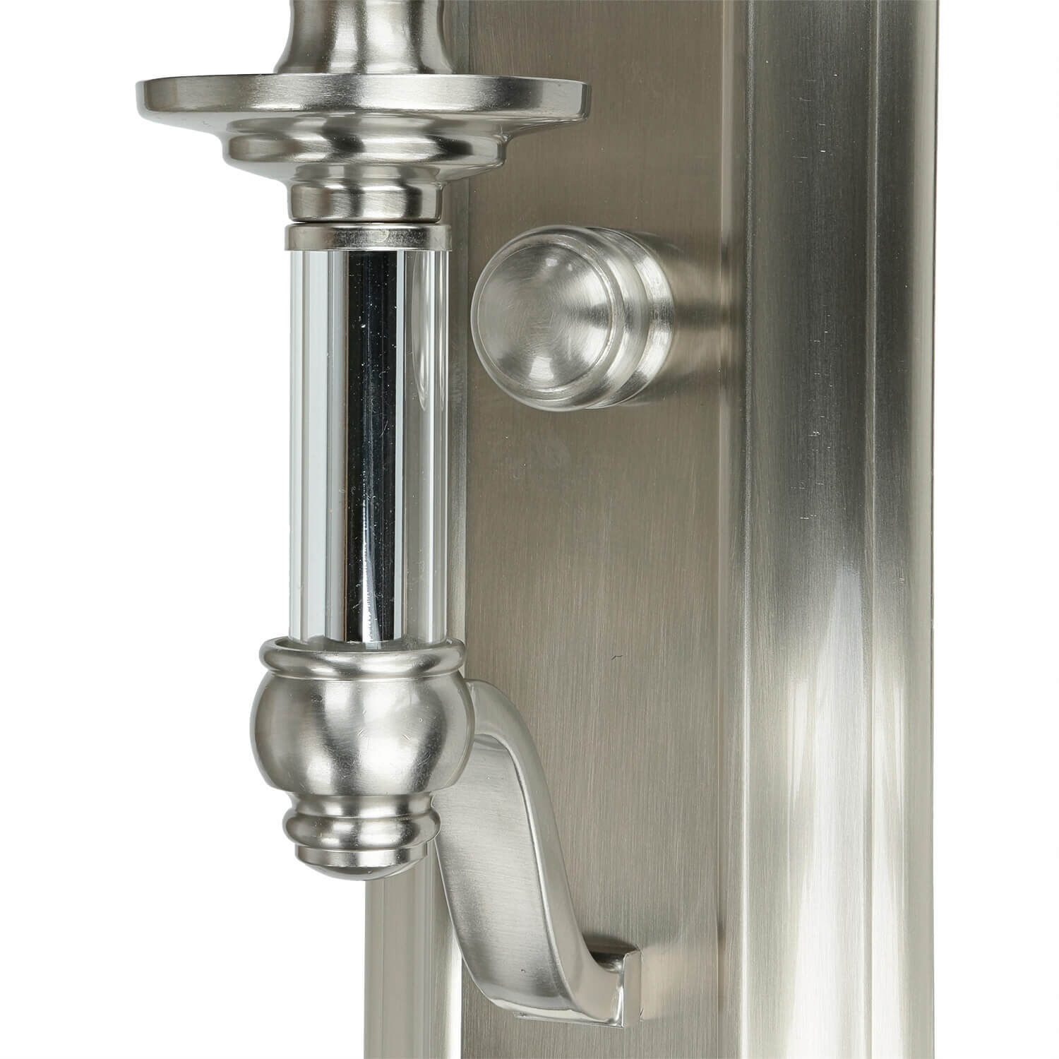 Wandlampe LUANA in Nickel B:11cm Design Lampe Griff, Sinken, Waschbeckenhahn