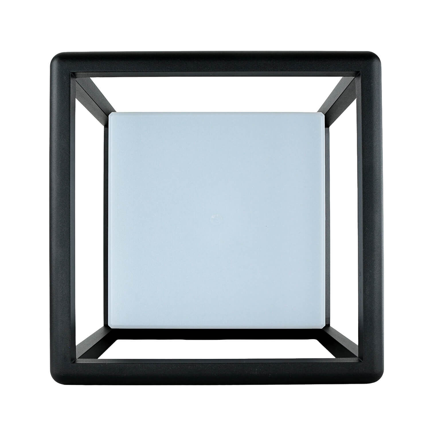 Sockelleuchte Aluminium E27 IP65 25,5 cm Graphit eckig