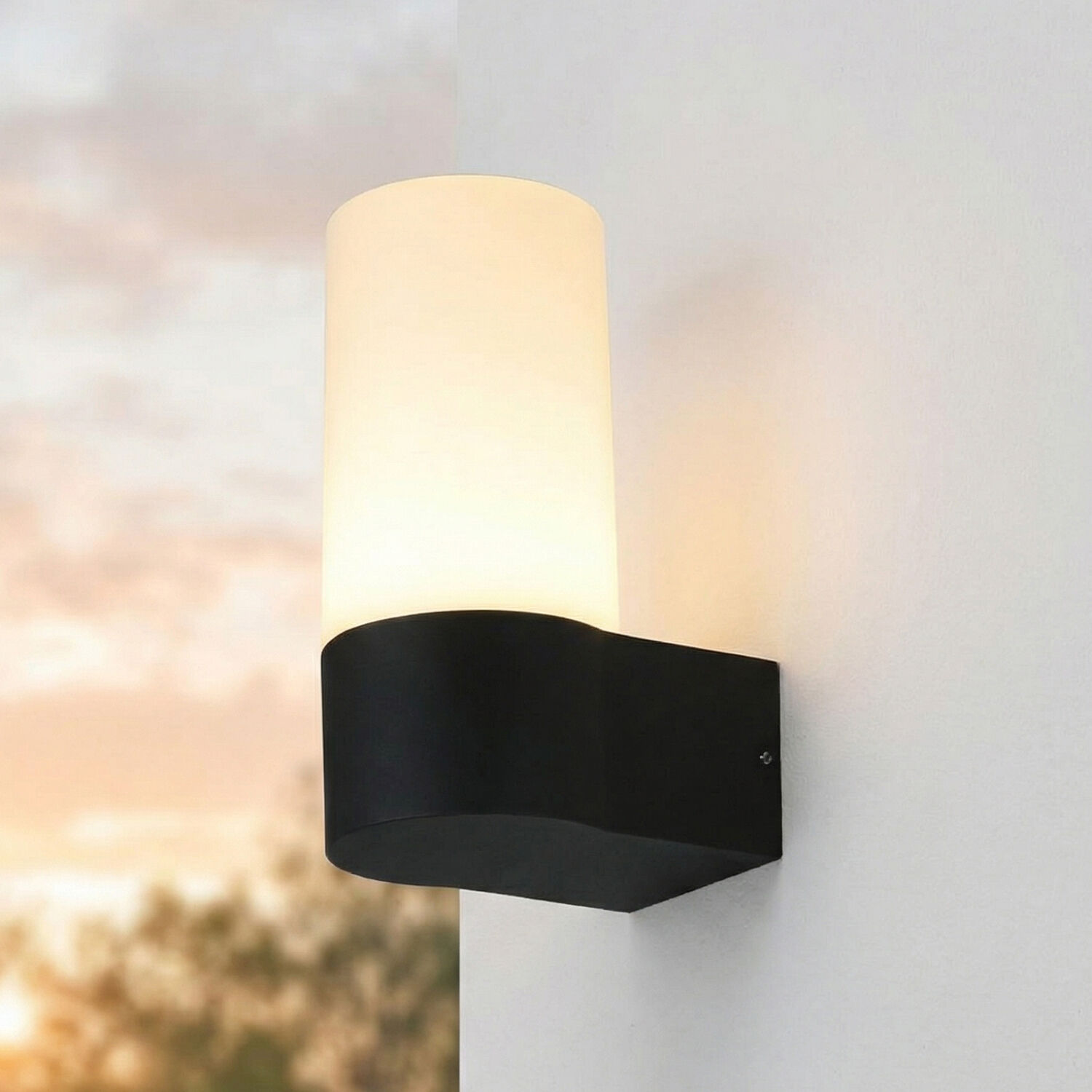 Wandleuchte, Außenleuchte, Wandlampe, Schwarz, Beleuchtung