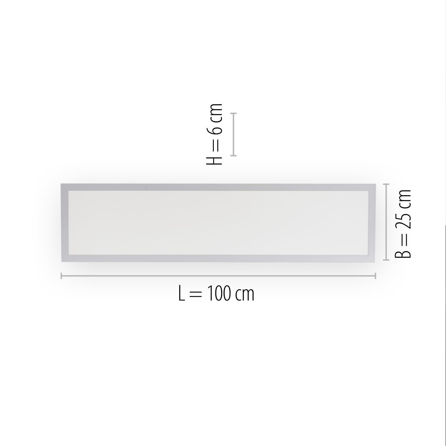 Weiße LED Deckenleuchte flach blendarm 100 cm 2430 lm Seite, Text, Elektronik, Bildschirm