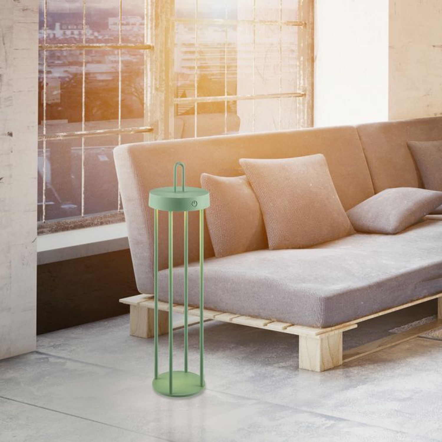 Lampe, Stehlampe, Couch, Mobiliar