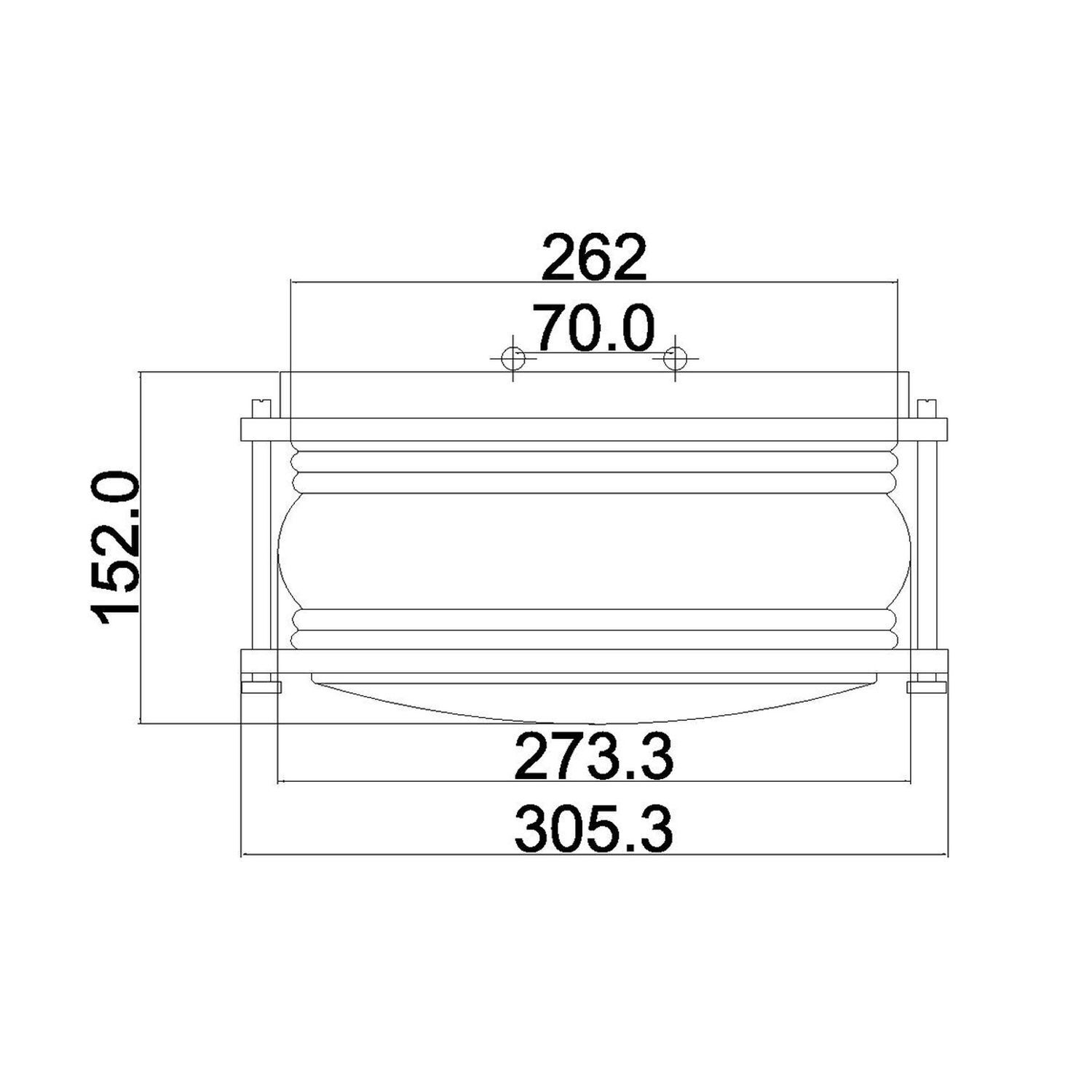 Deckenleuchte außen Aluminium Glas B: 30,5 cm IP44 E27