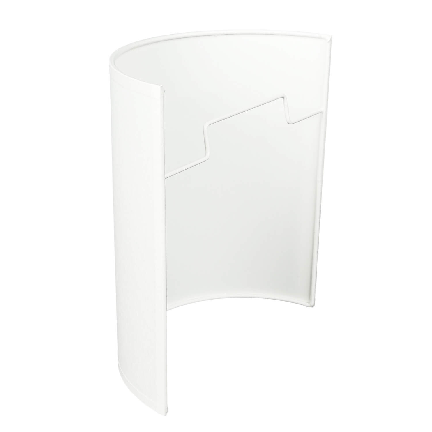 Wandleuchte ALICE in Weiß Stoff Schirm modern Manschette