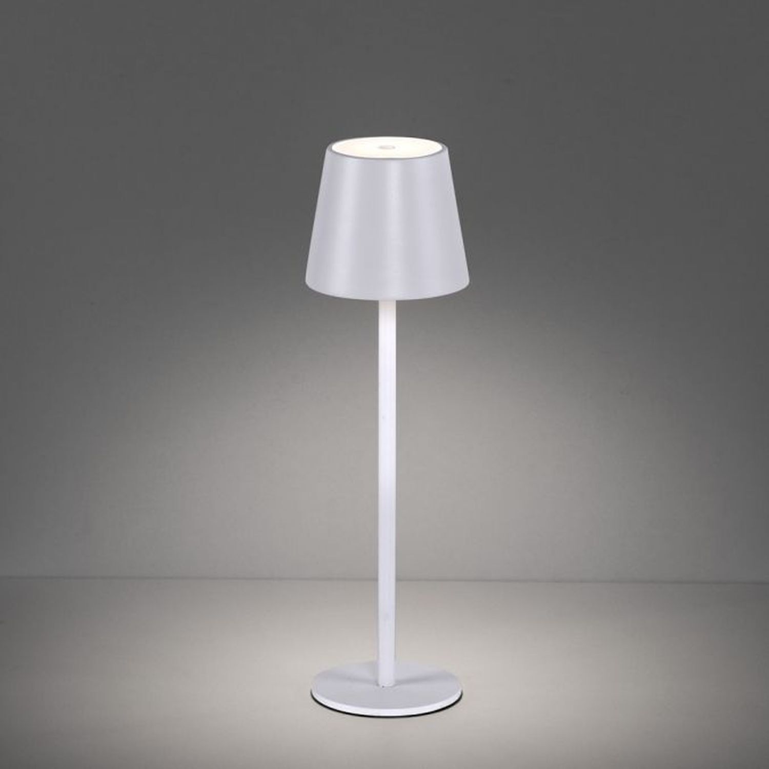 LED Akku Tischlampe Metall IP54 Touch Dimmen 3000 K