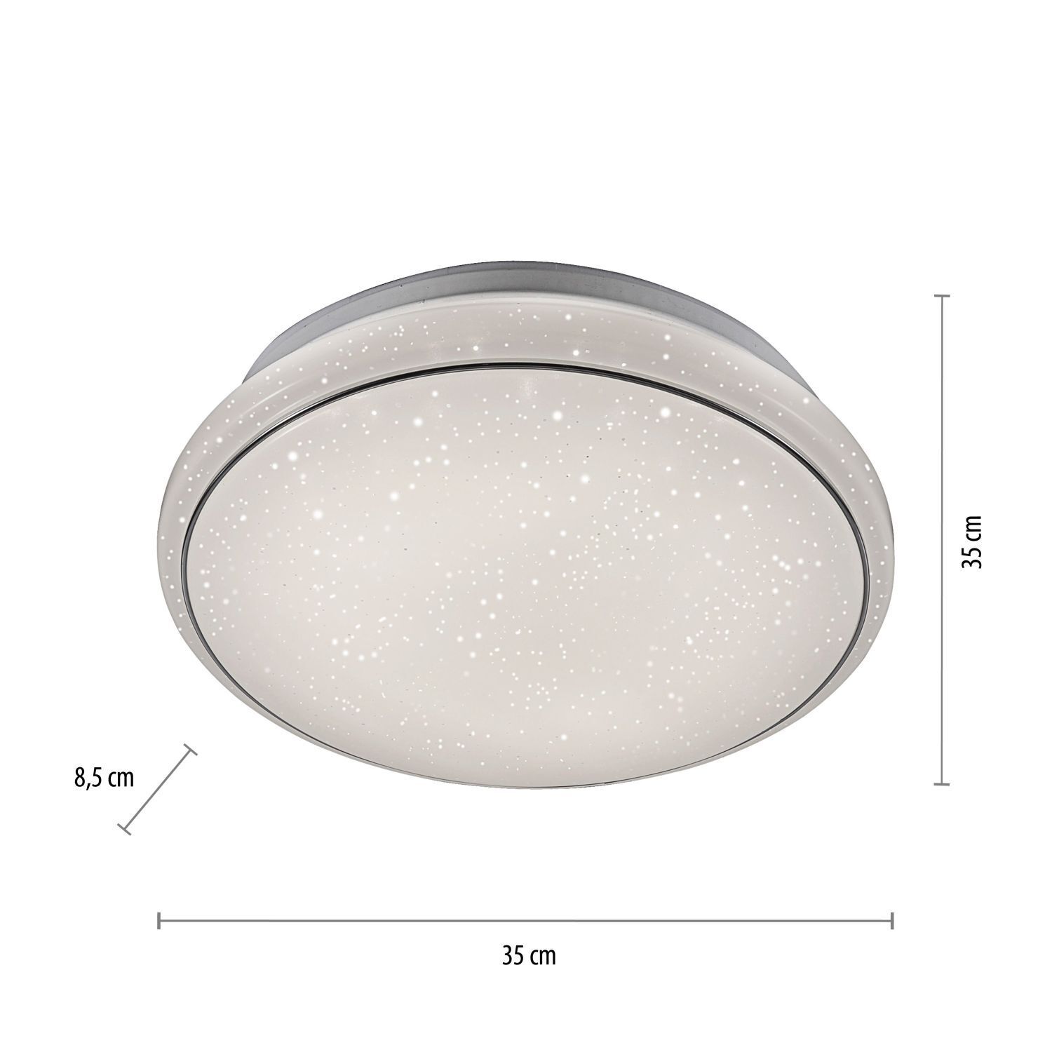 LED Deckenleuchte Nachthimmel Timer Ø35 cm 3000-5000 K
