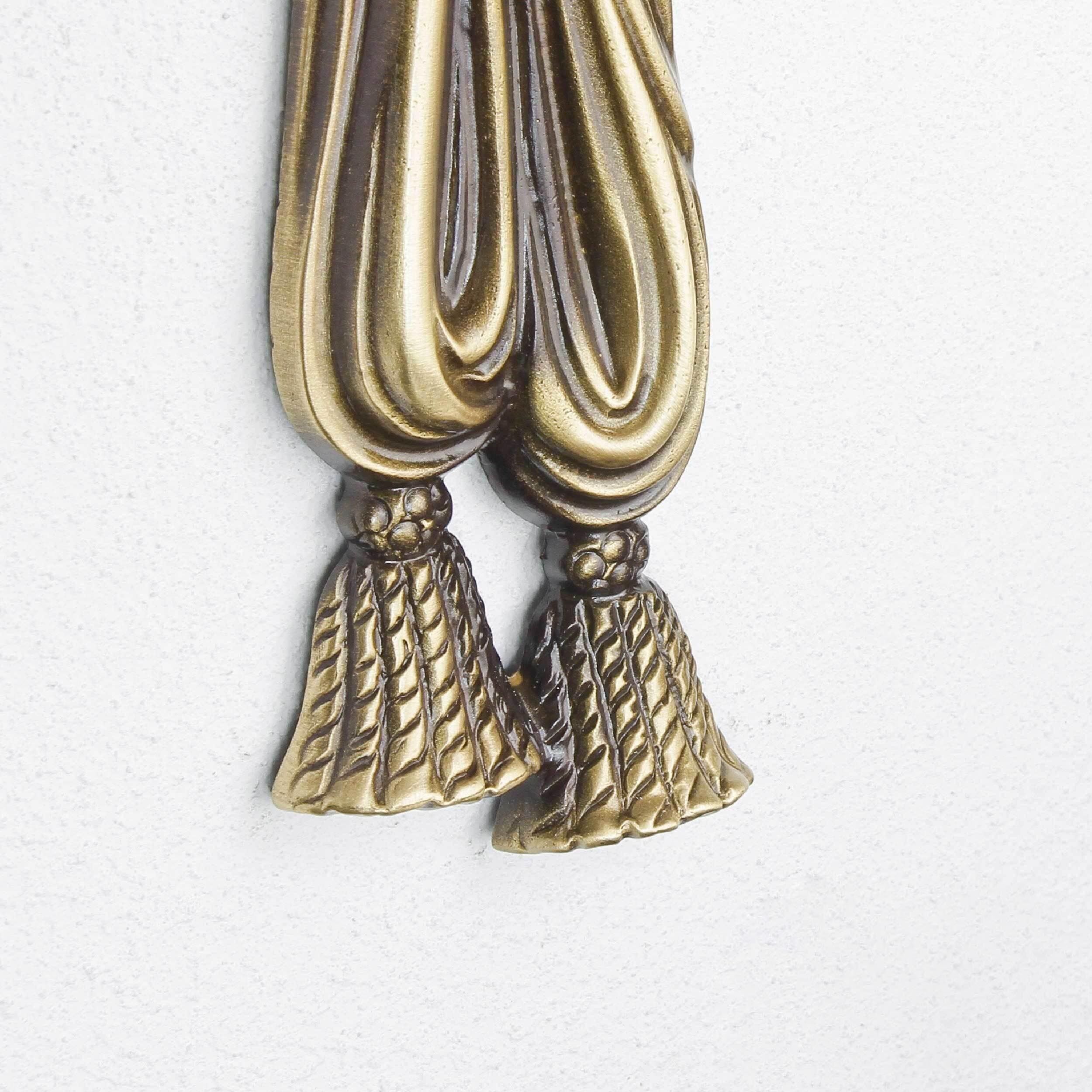 Wandlampe Leuchter 2-flmg Bronze aus Echt-Messing Bronze, Gold, Sektion aus Messing, Horn, Musikinstrument