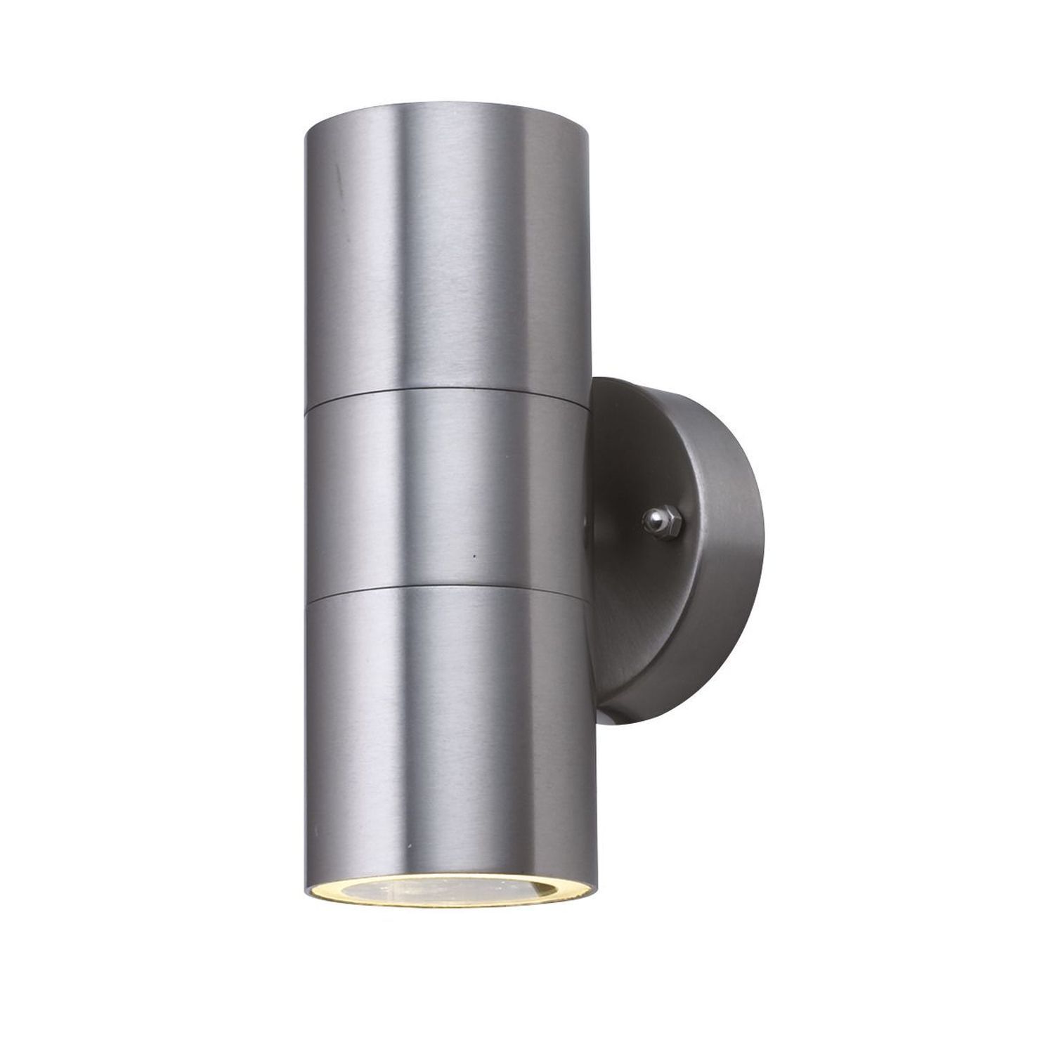 Up Down Wandlampe Außen Stahl IP44 GU10 H:16 cm 2-flmg