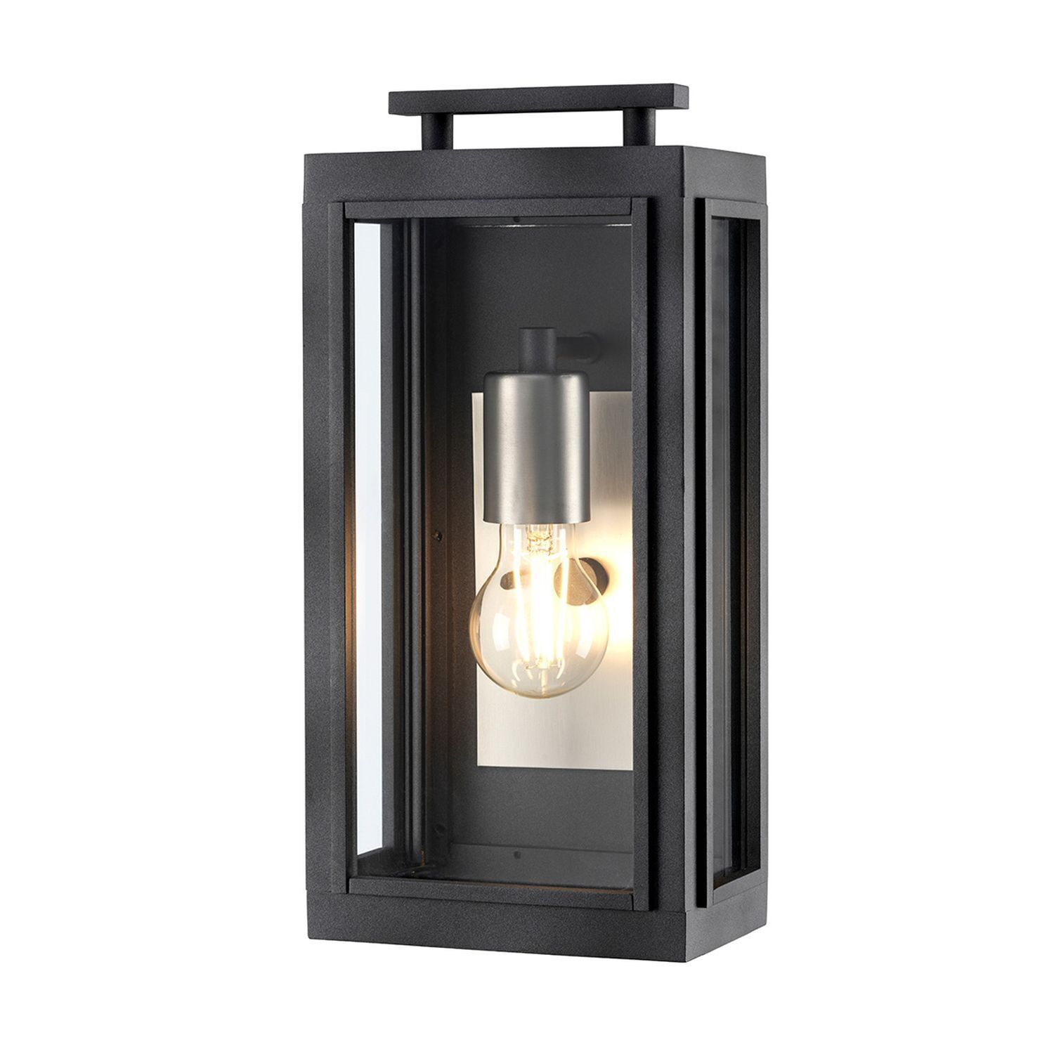 Außenlampe Balkon Wand E27 IP44 H: 35,5 cm Vintage Design