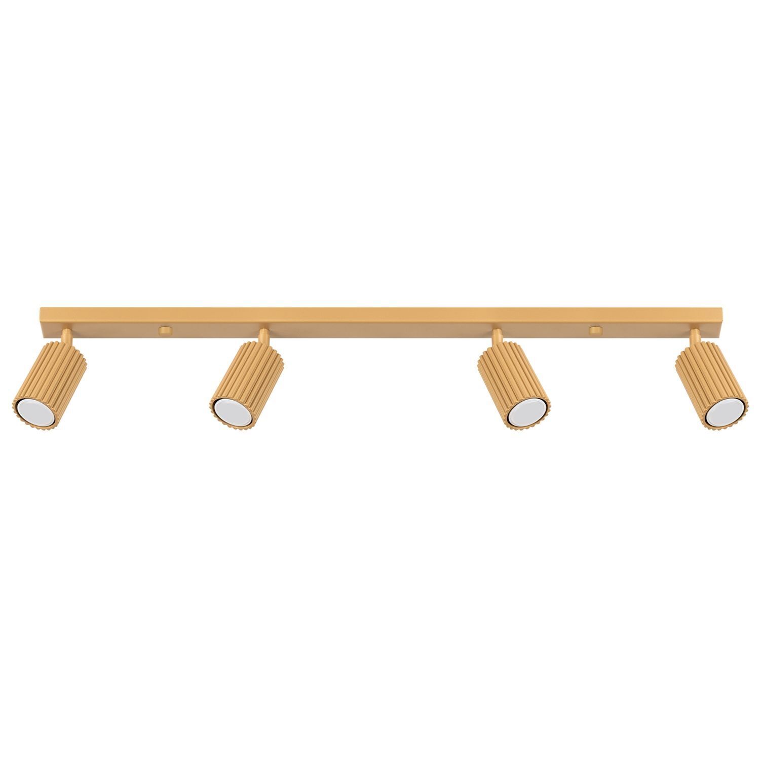 Deckenlampe 4-flammig 81 cm lang GU10 in Gold aus Aluminium